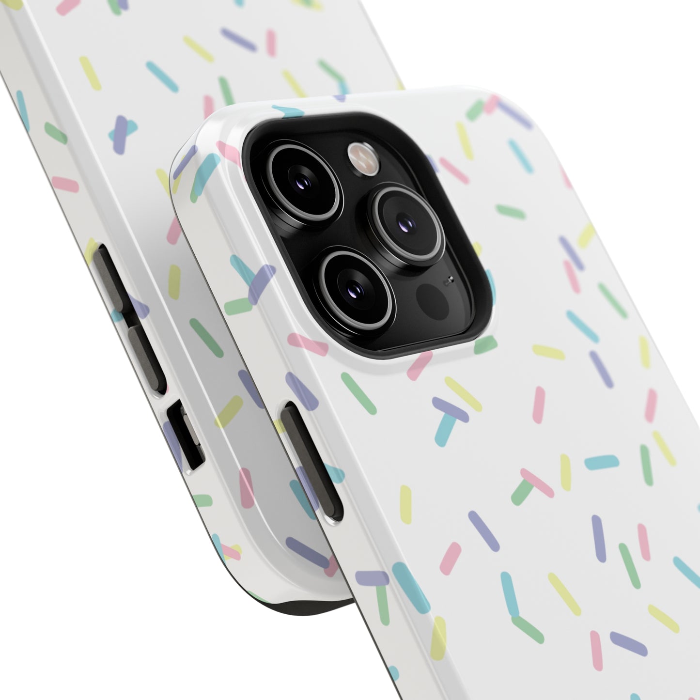 Sprinkles (Pastel Rainbow on White)