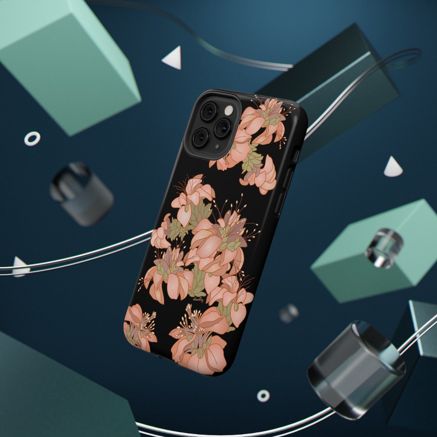 Wili Wili Flowers (Black)