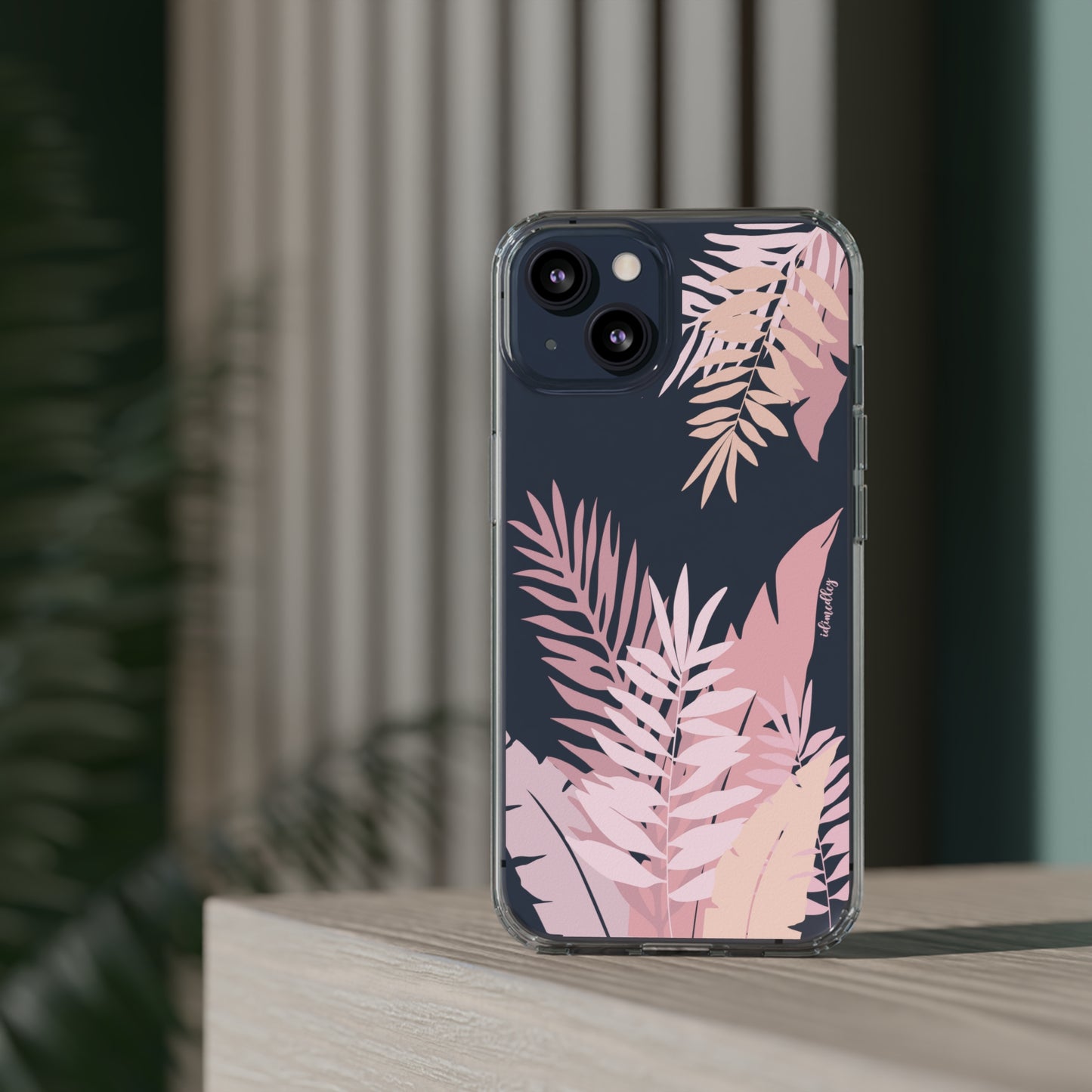 Whispering Leaves (Pink) CLEAR Case