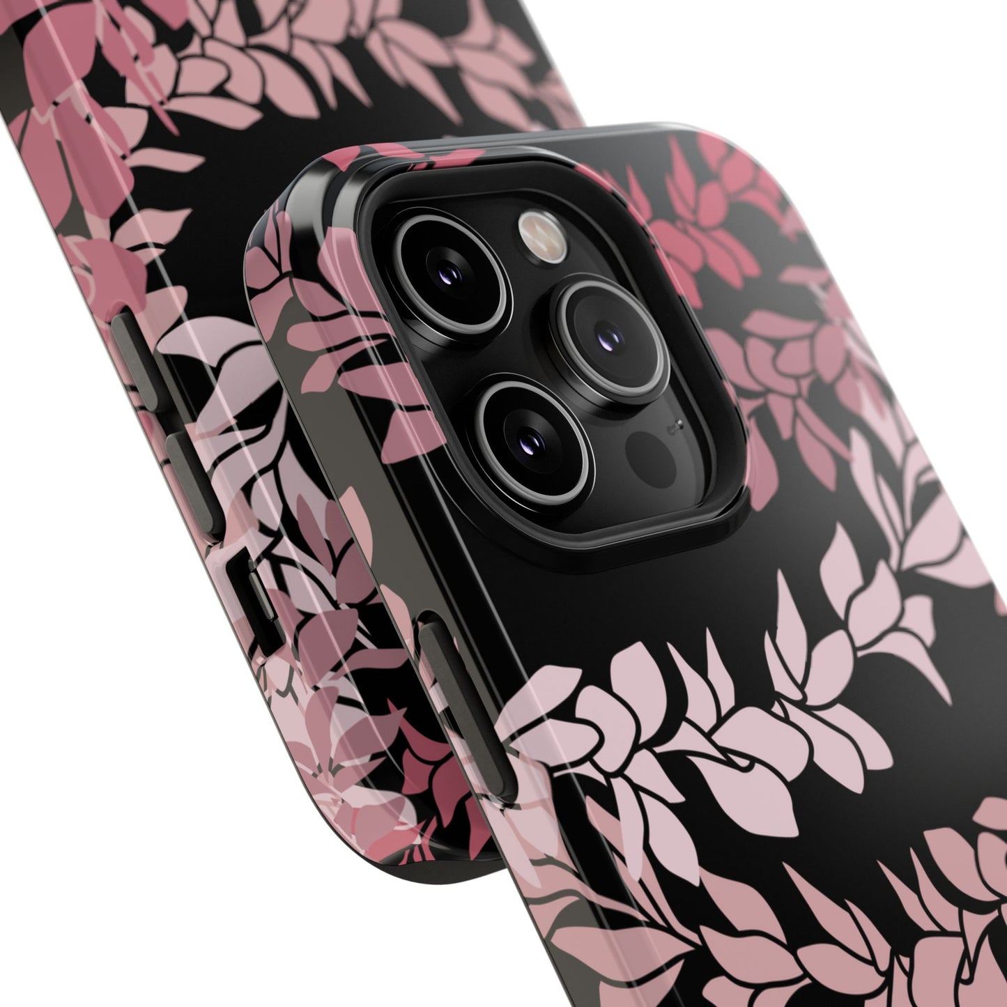 Plumeria Leis in Color Me Pinks (Black)