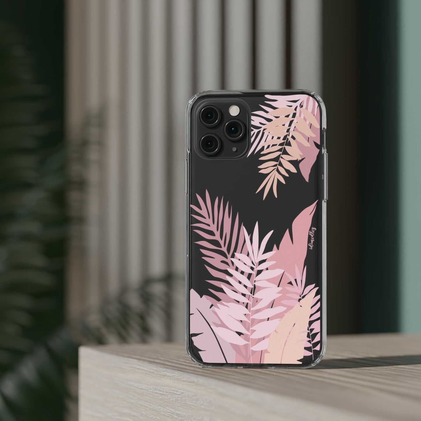 Whispering Leaves (Pink) CLEAR Case