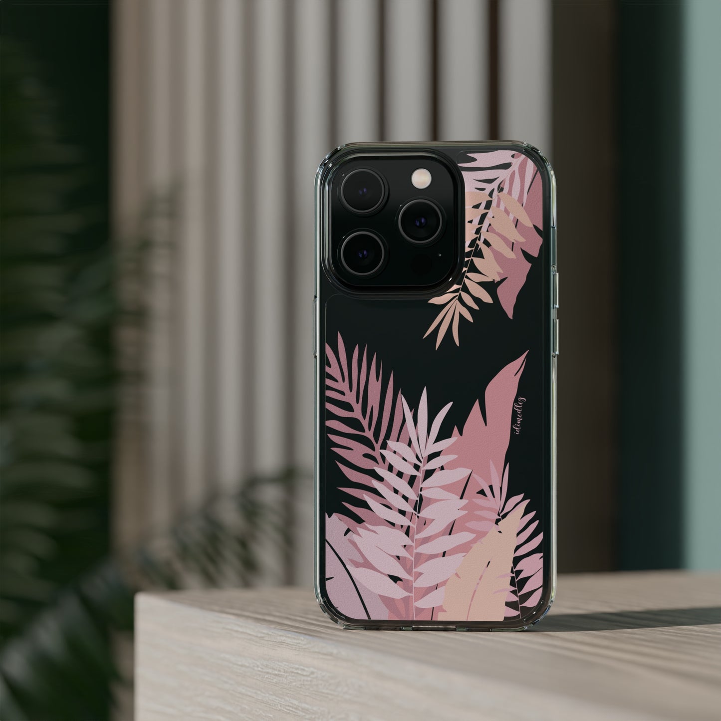 Whispering Leaves (Pink) CLEAR Case