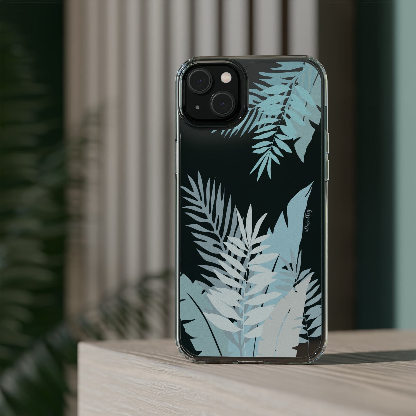 Whispering Leaves (Blue) CLEAR Case