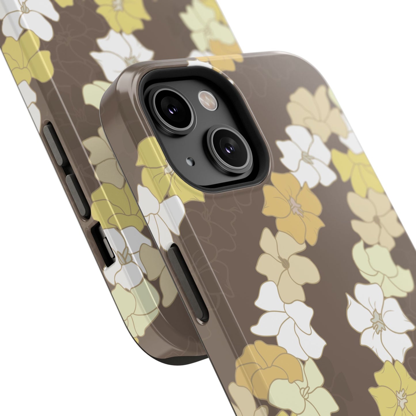Puakenikeni En Face Flower Leis (Brown)