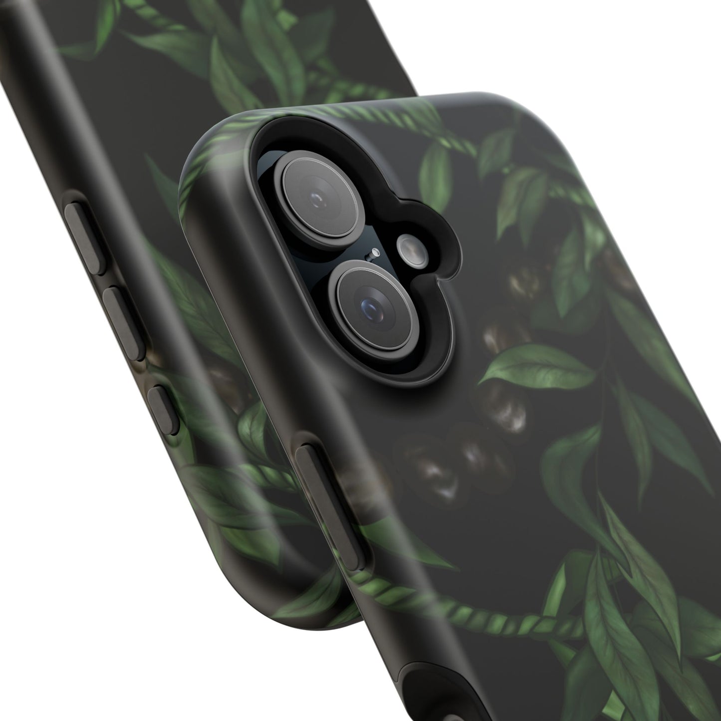Kukui Nut, Maile, Ti Leaf Lei (Black), MAGSAFE