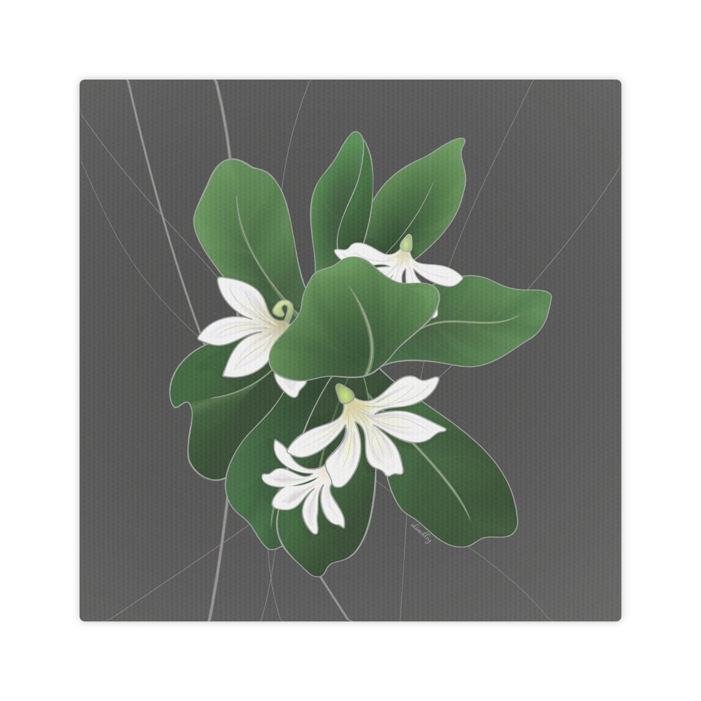 Canvas Photo Tile- Naupaka