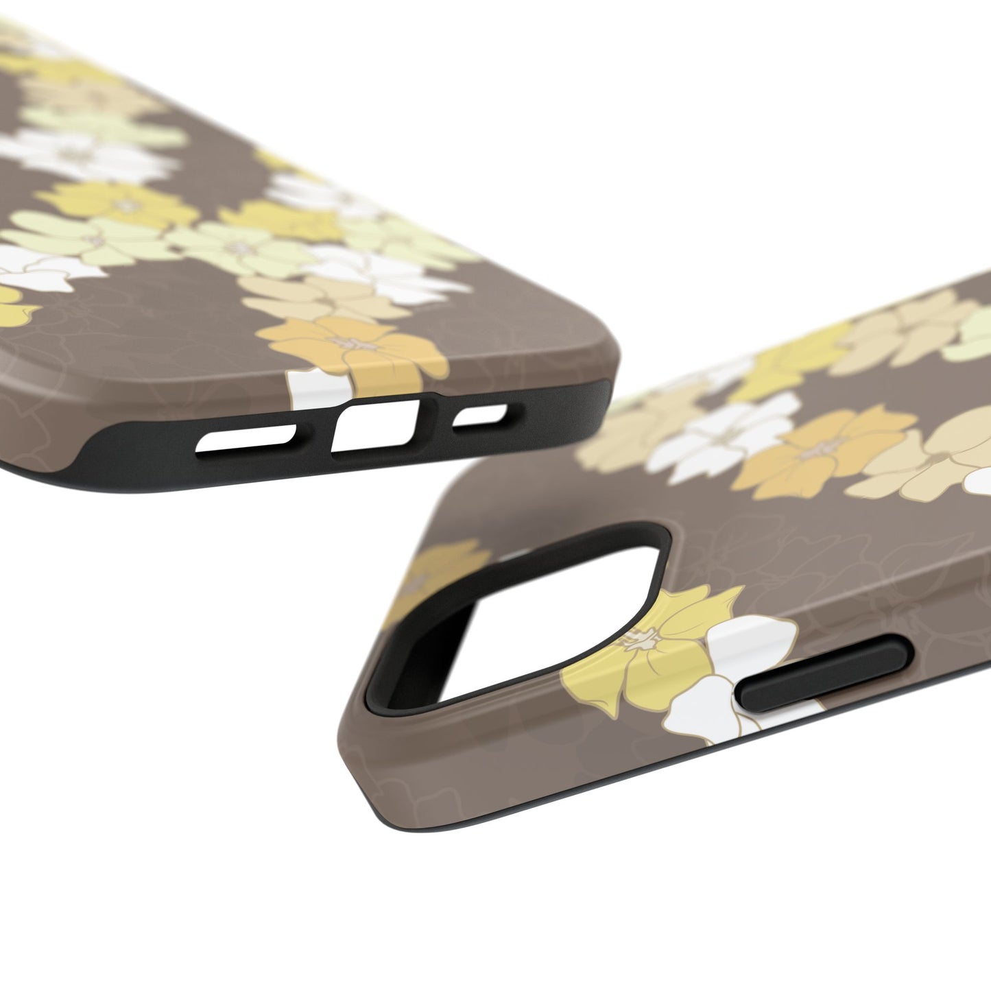 Puakenikeni En Face Flower Leis (Brown)