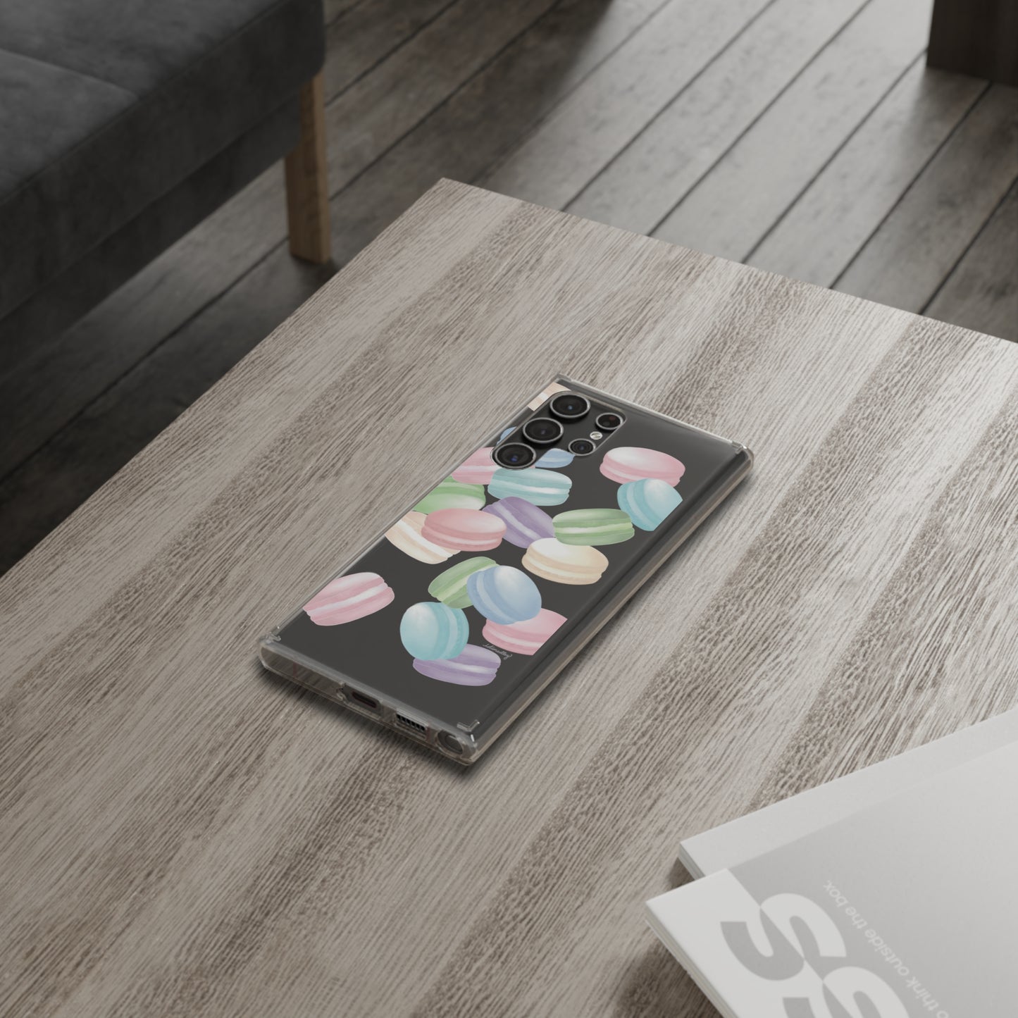 Macaron Rainbows CLEAR Case