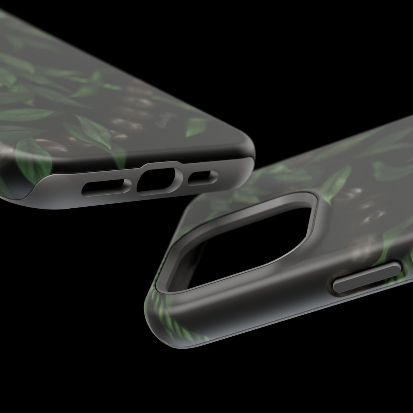 Kukui Nut, Maile, Ti Leaf Lei (Black), MAGSAFE