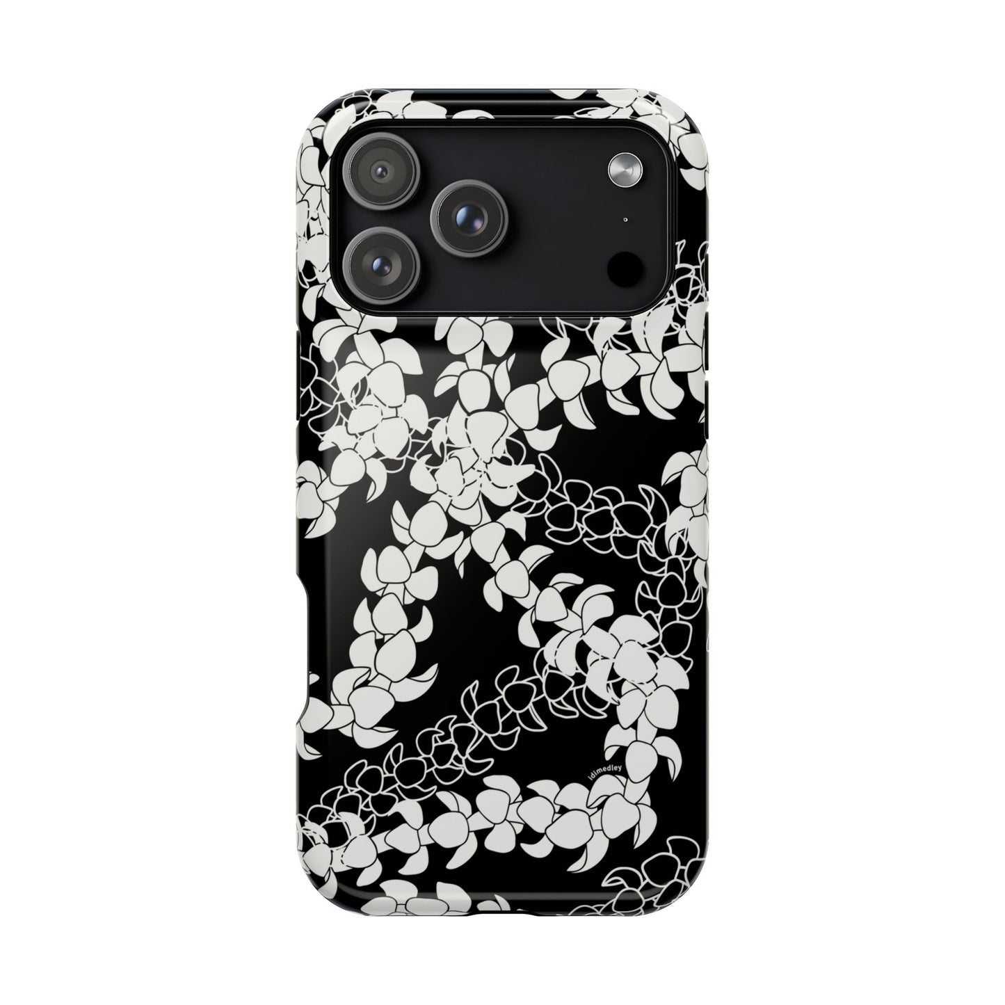 Puakenikeni Curvilinear Lei (Black)