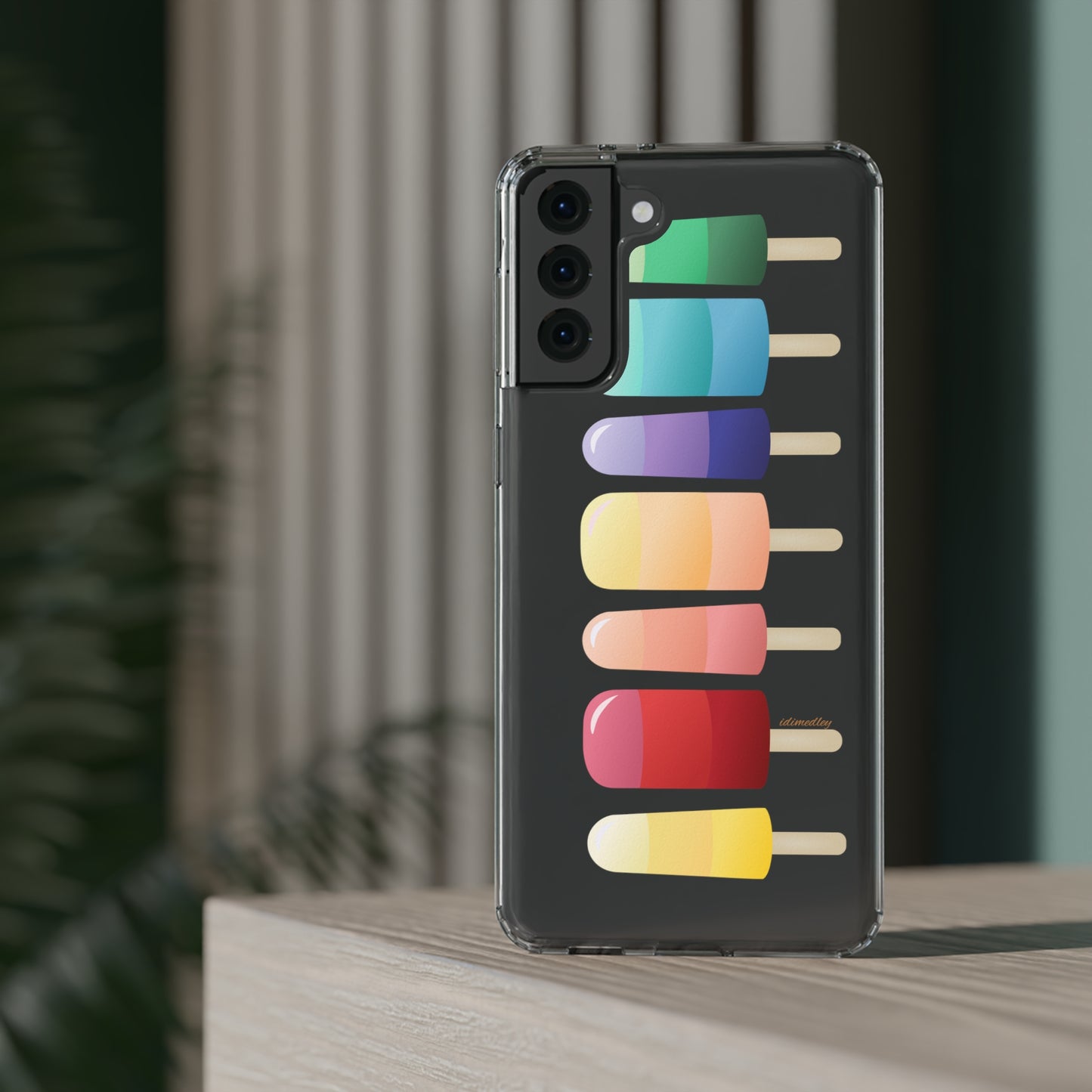 Rainbow Popsicles CLEAR Case