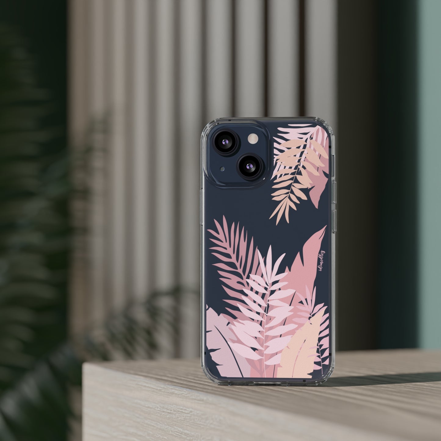 Whispering Leaves (Pink) CLEAR Case