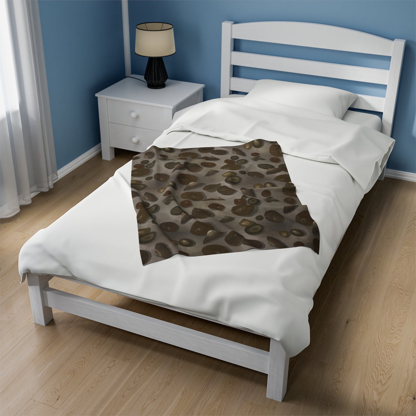 Velveteen Blanket- Lil Opihi Brown