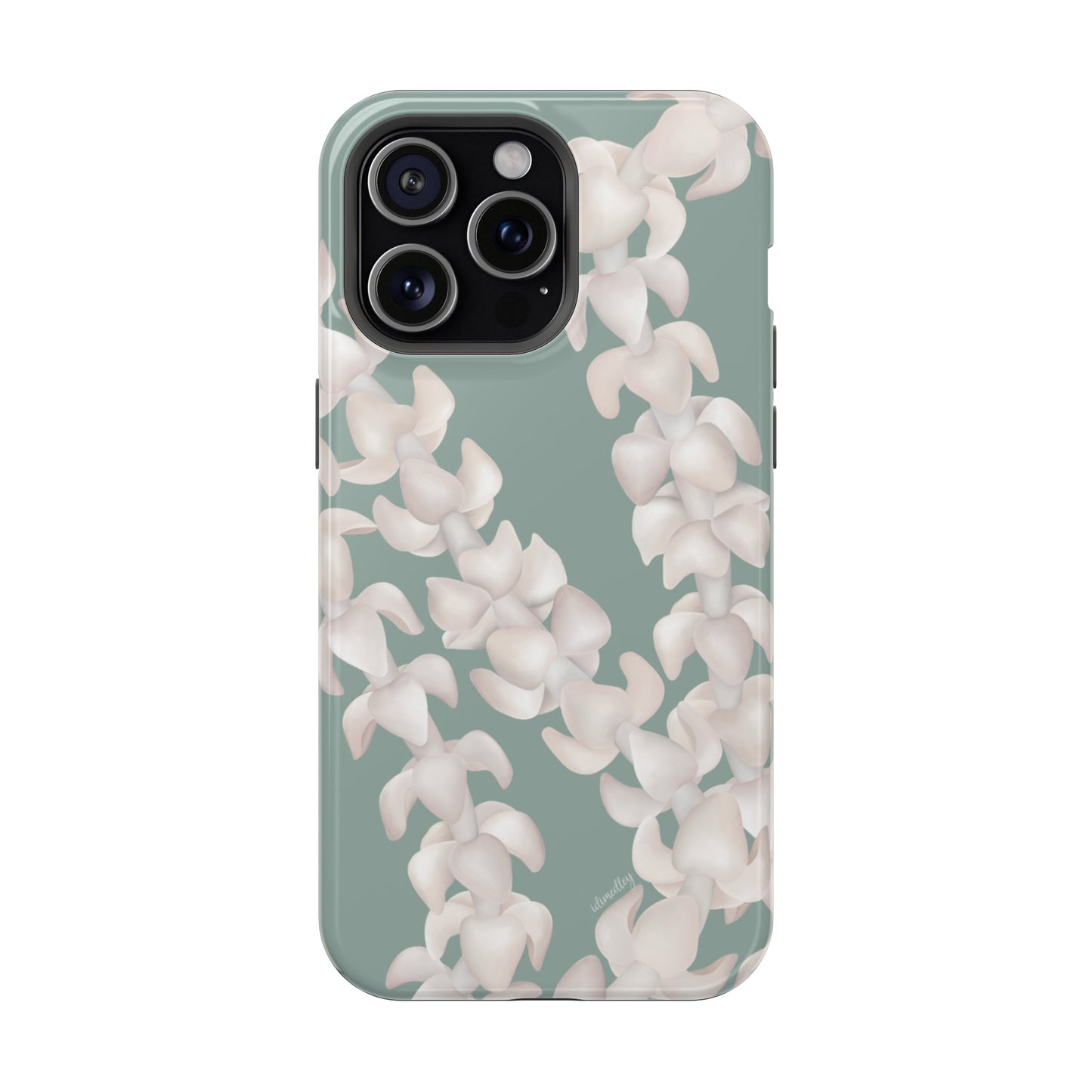 Puakenikeni Lei Blushing (Light Green)