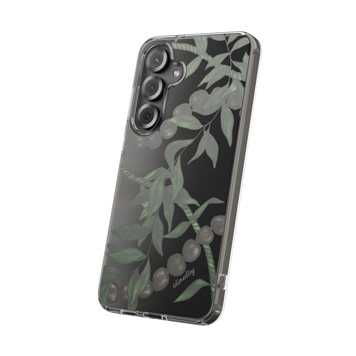 Kukui Nut, Maile and Ti Leaf Lei CLEAR Case