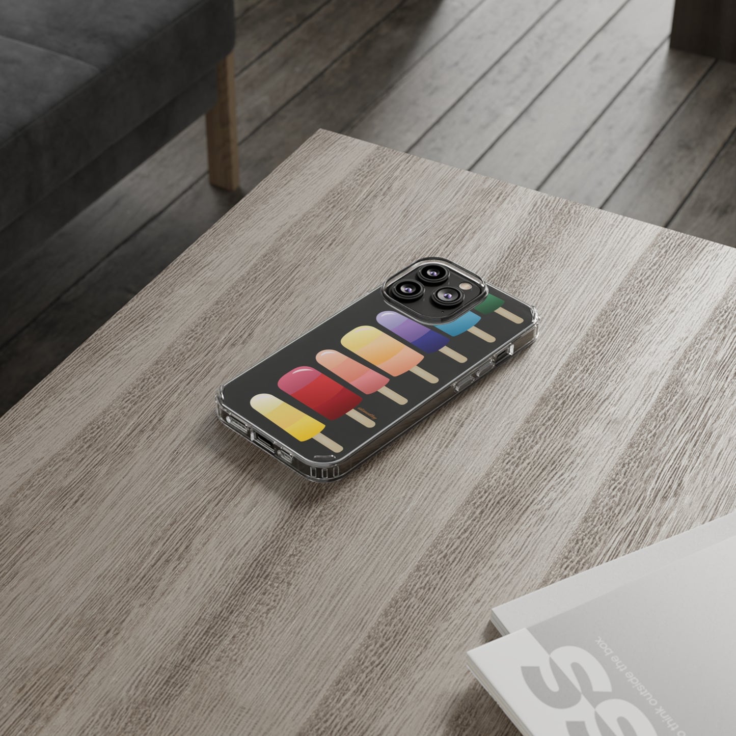Rainbow Popsicles CLEAR Case