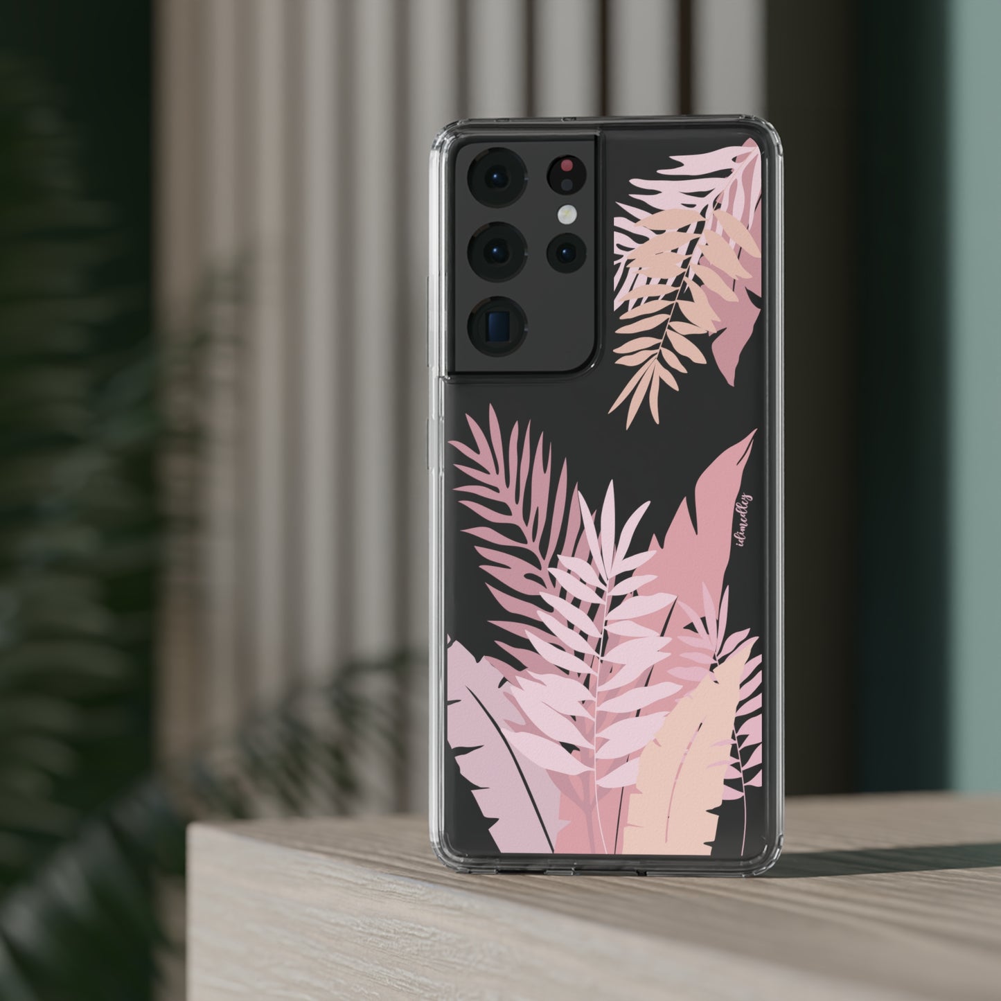 Whispering Leaves (Pink) CLEAR Case
