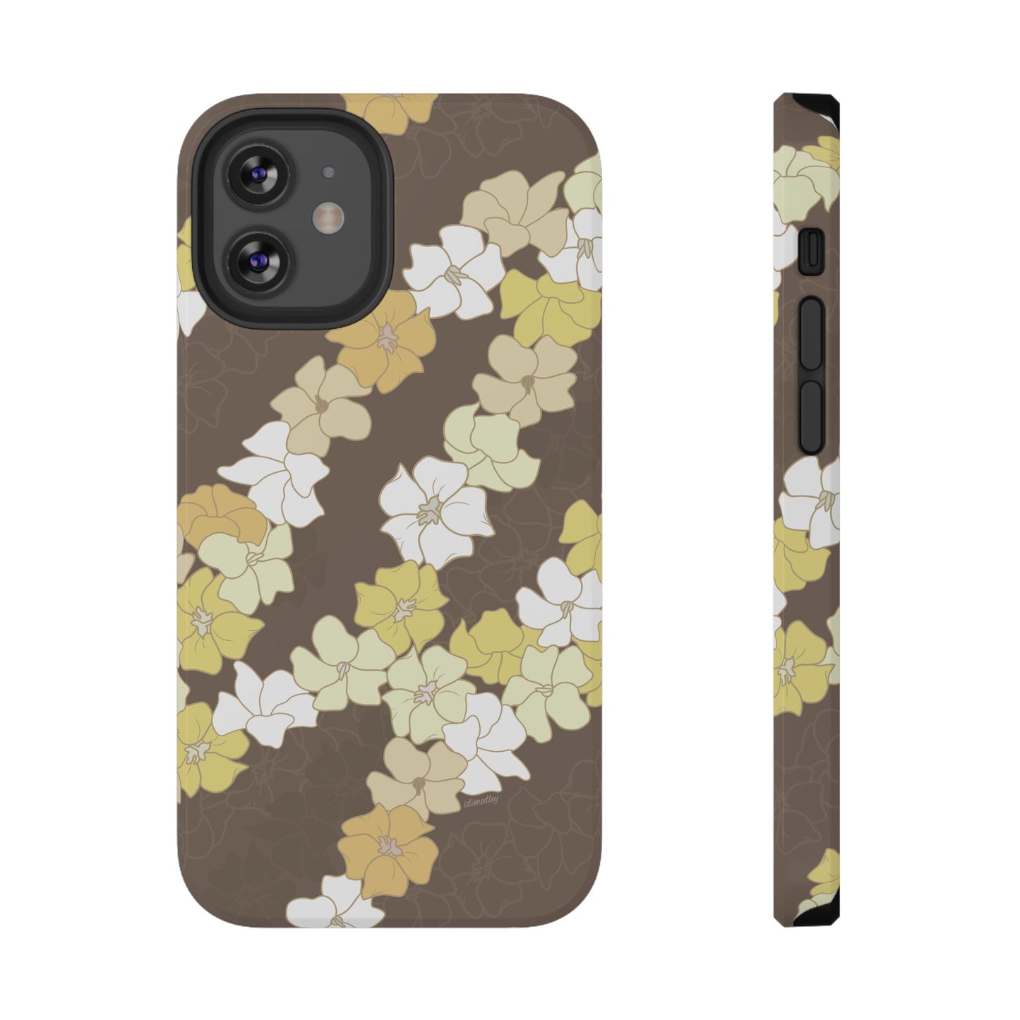 Puakenikeni En Face Flower Leis (Brown)