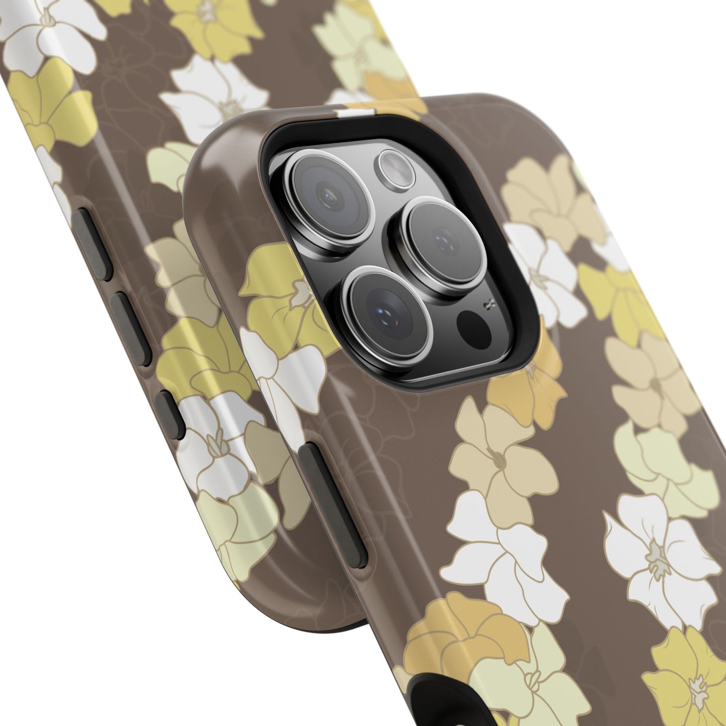 Puakenikeni En Face Flower Leis (Brown)