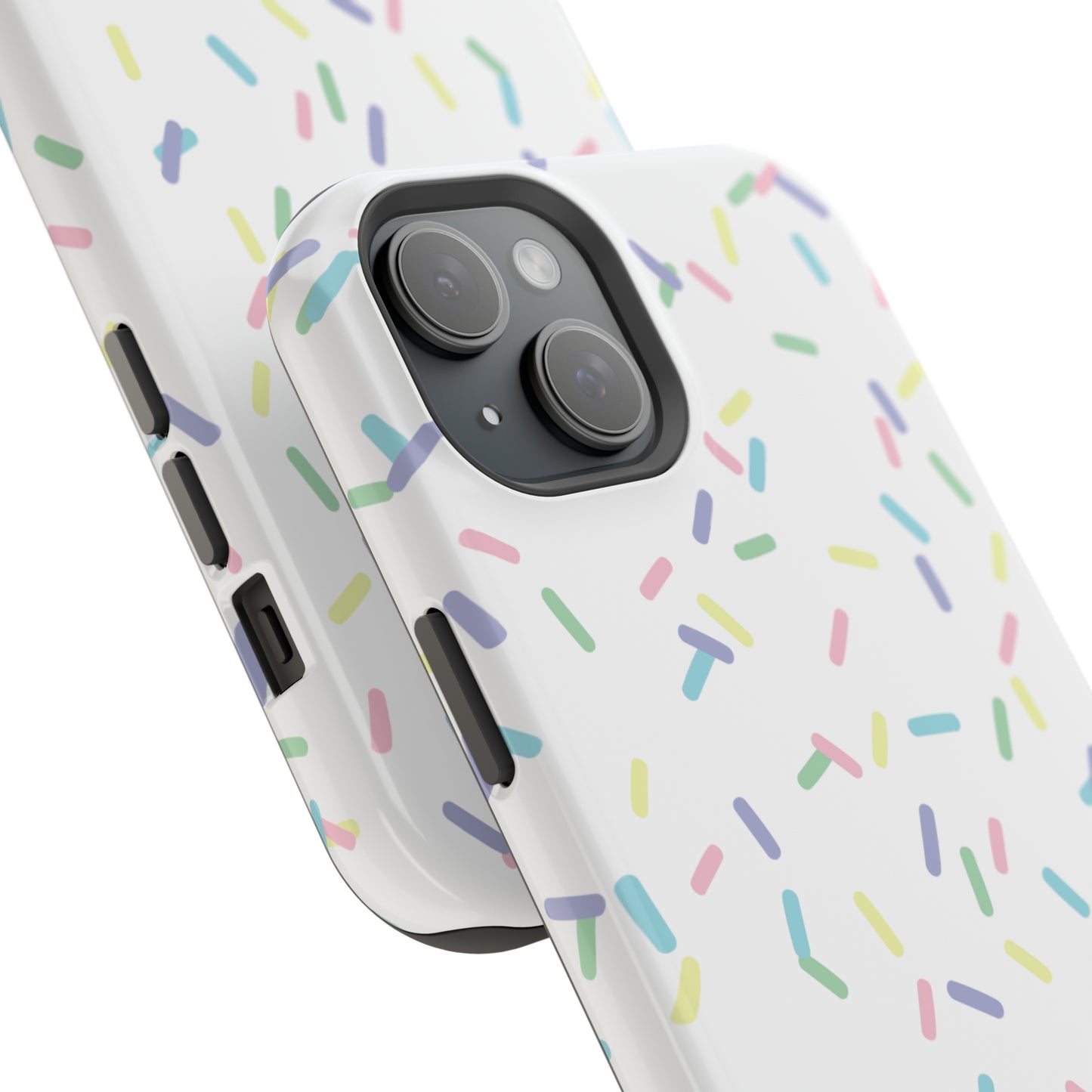 Sprinkles (Pastel Rainbow on White)