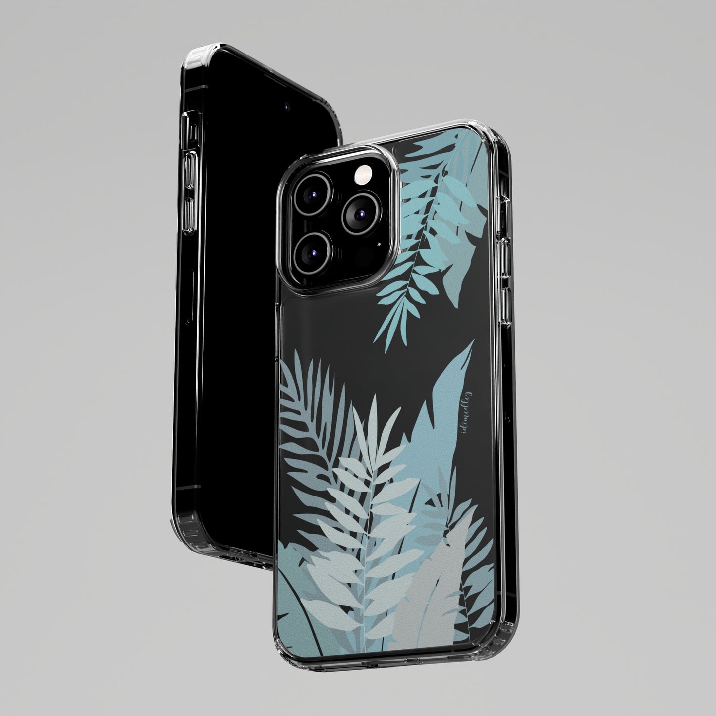 Whispering Leaves (Blue) CLEAR Case