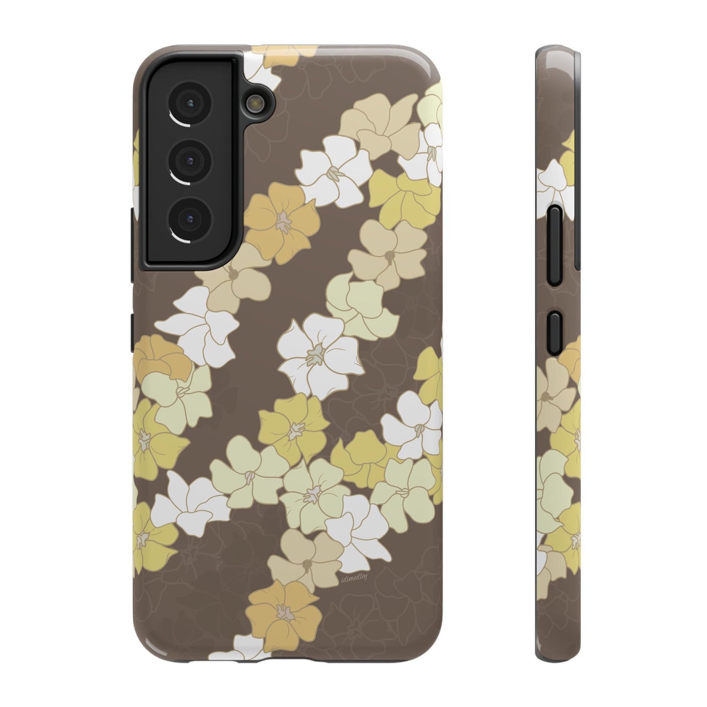 Puakenikeni En Face Flower Leis (Brown)