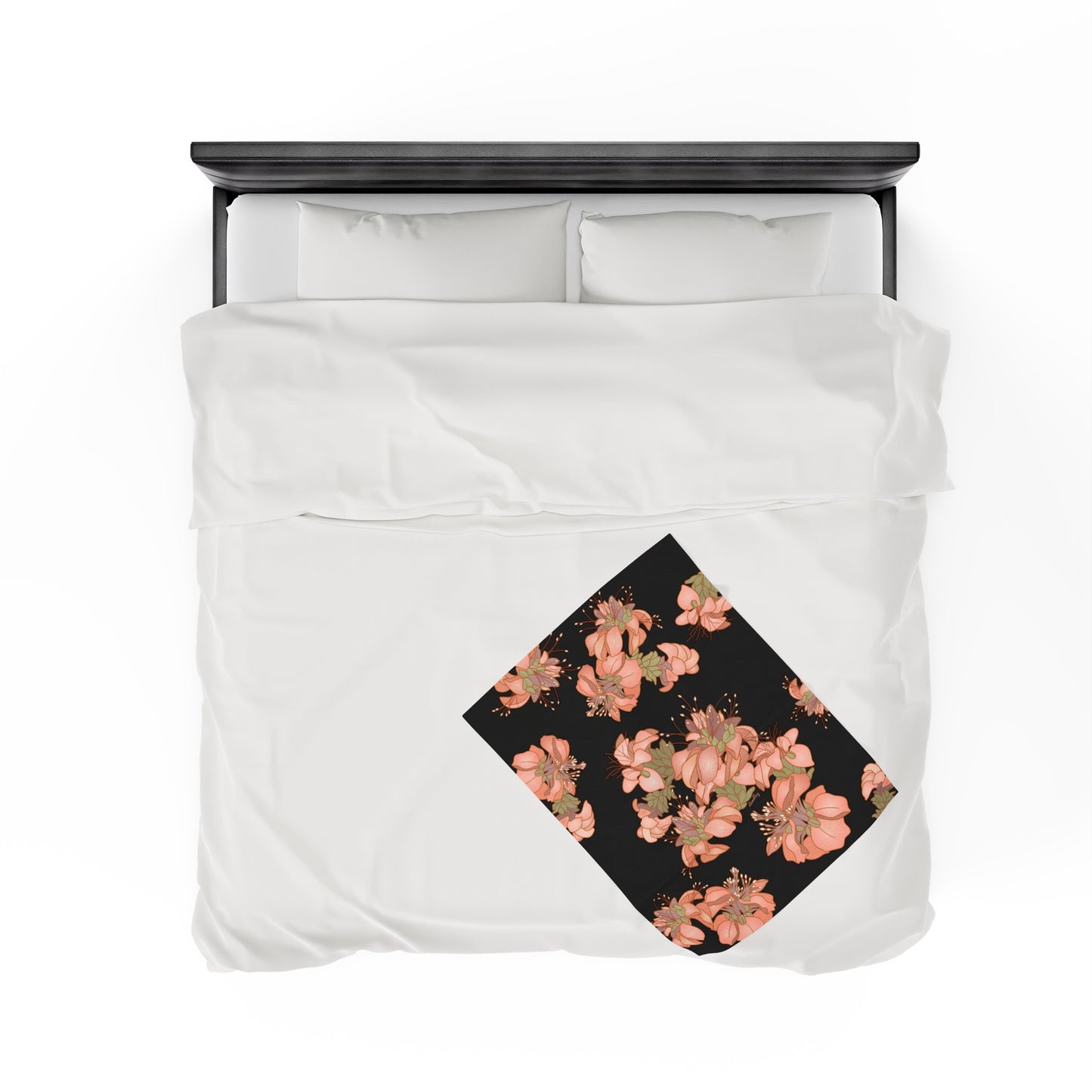 Velveteen Blanket- Hawaiian Wili Wili Flower