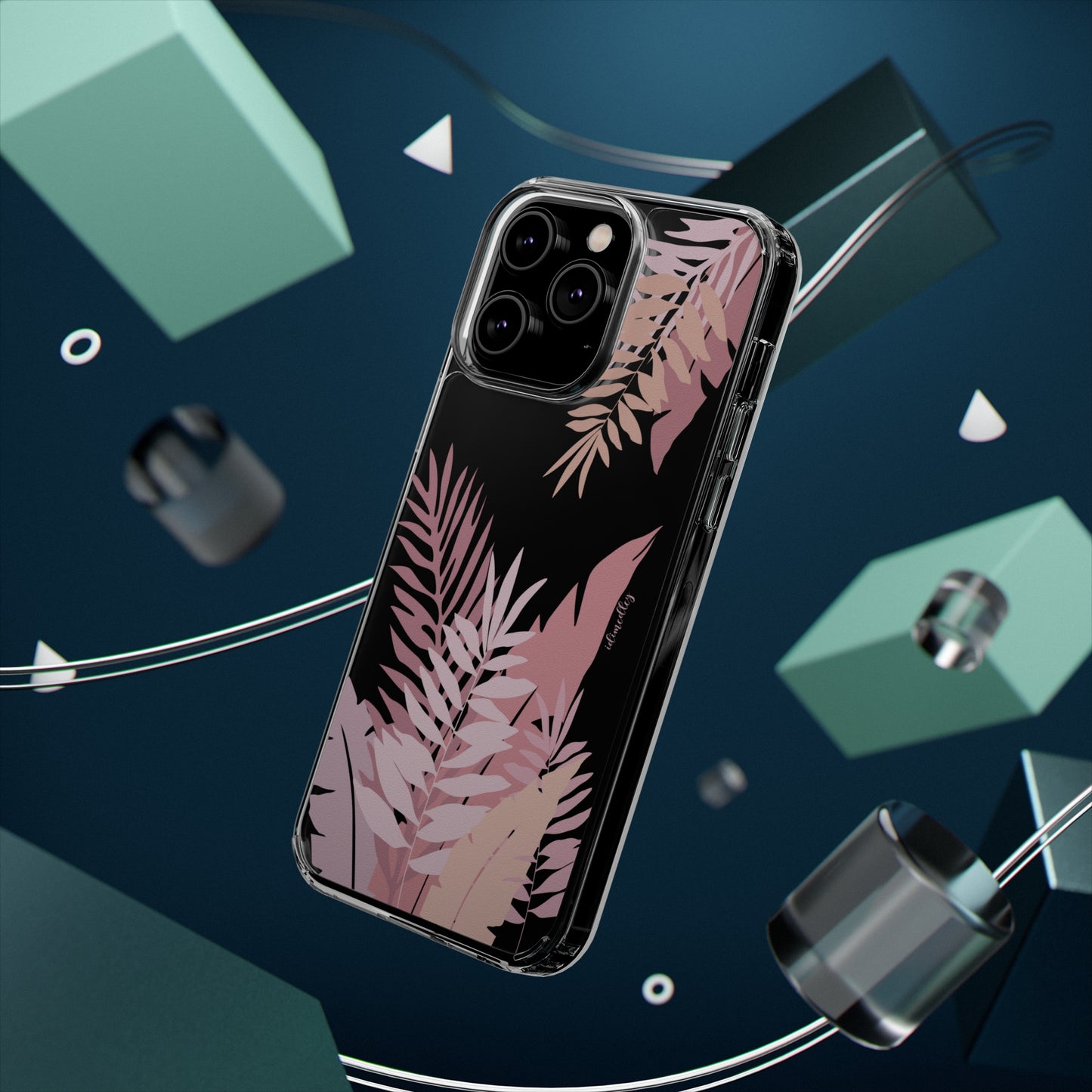 Whispering Leaves (Pink) CLEAR Case