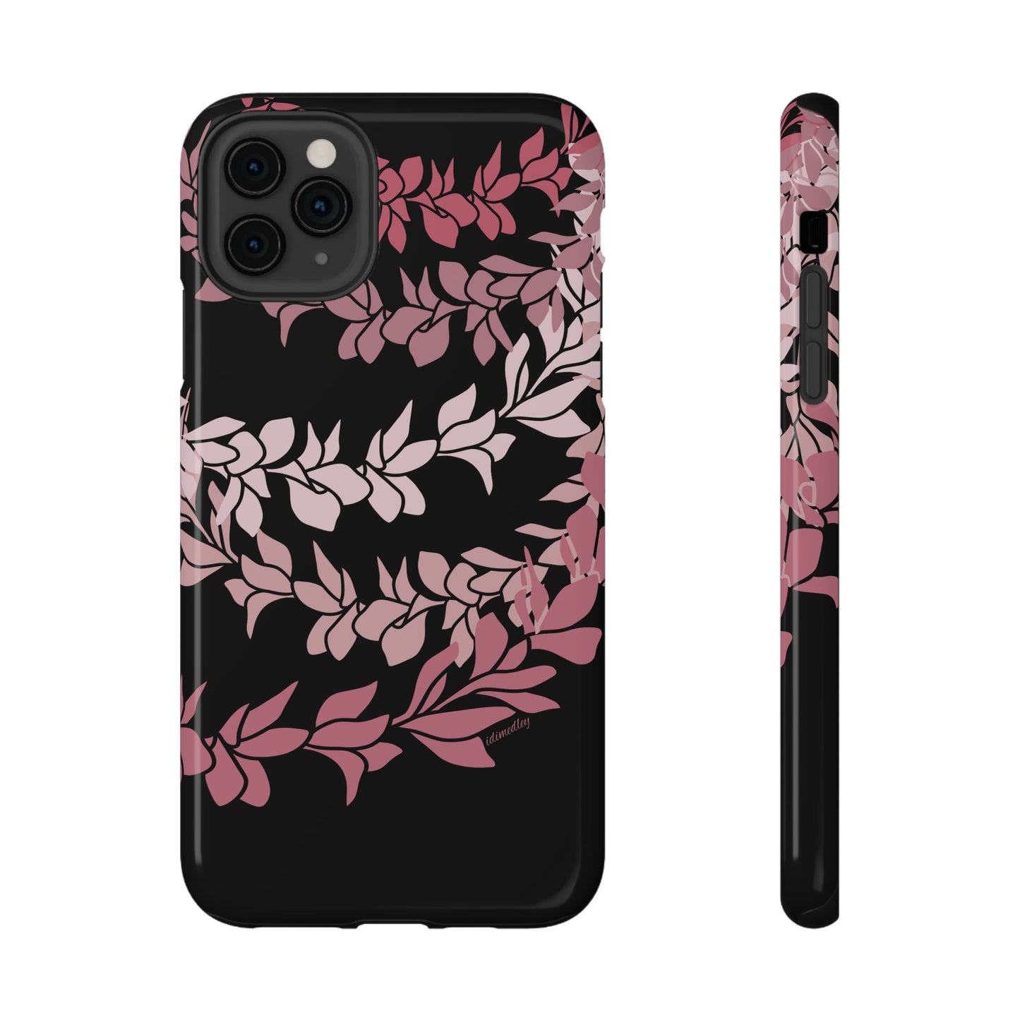 Plumeria Leis in Color Me Pinks (Black)