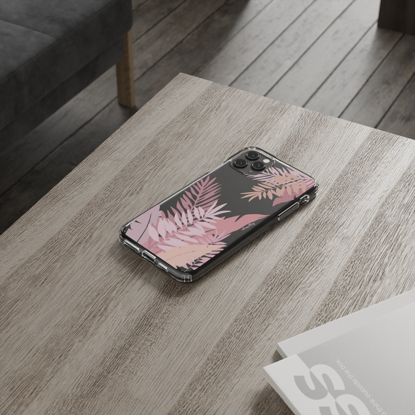 Whispering Leaves (Pink) CLEAR Case