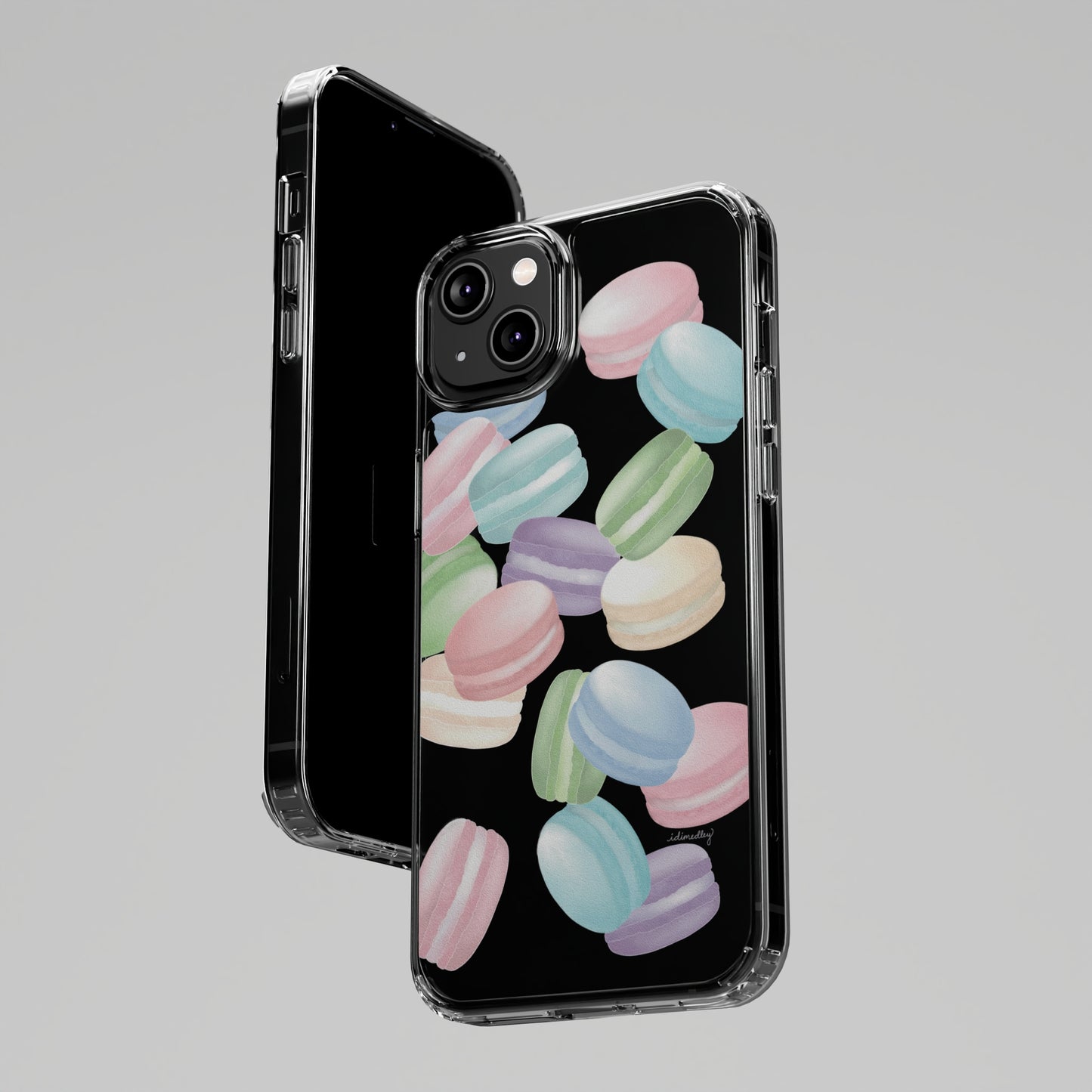 Macaron Rainbows CLEAR Case