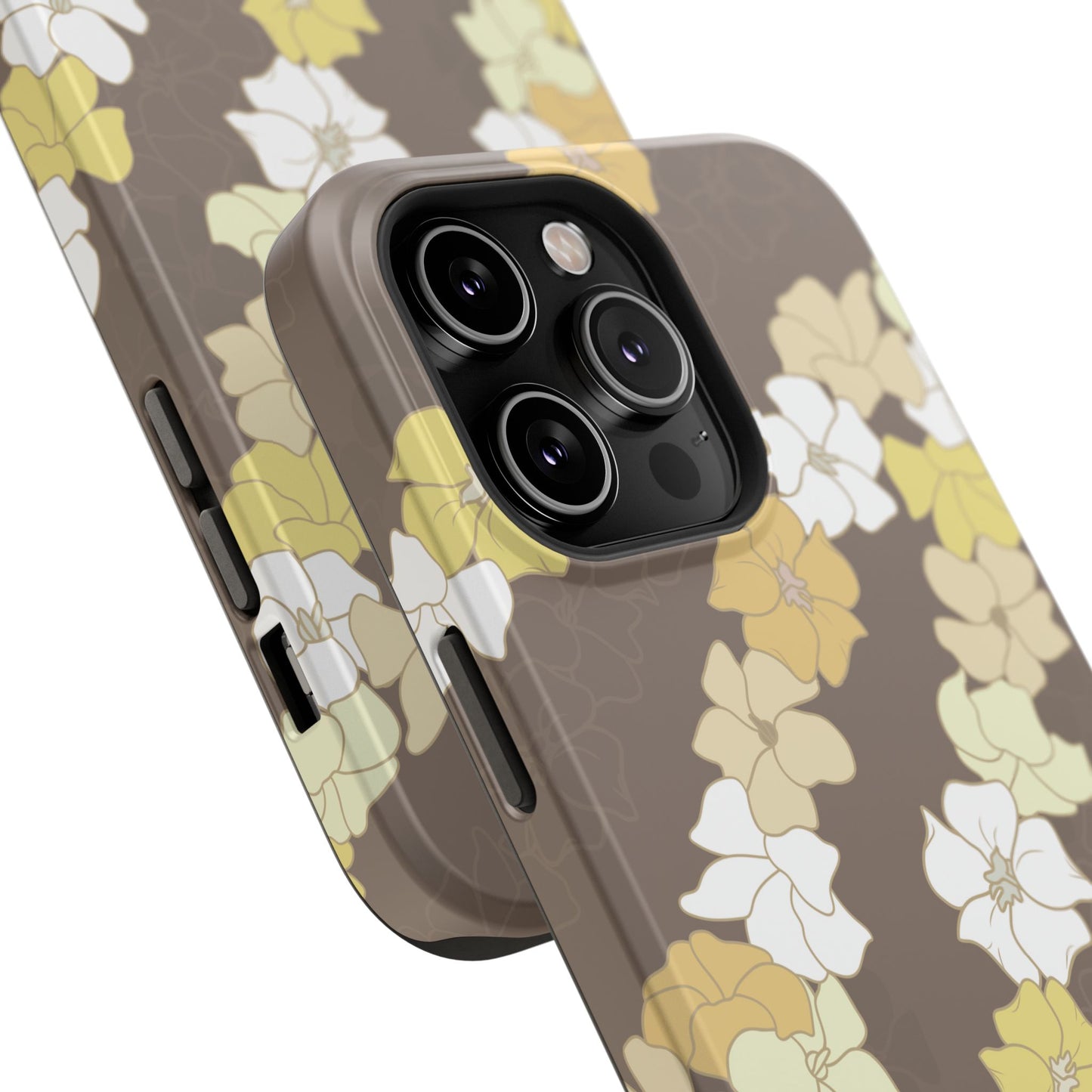 Puakenikeni En Face Flower Leis (Brown)