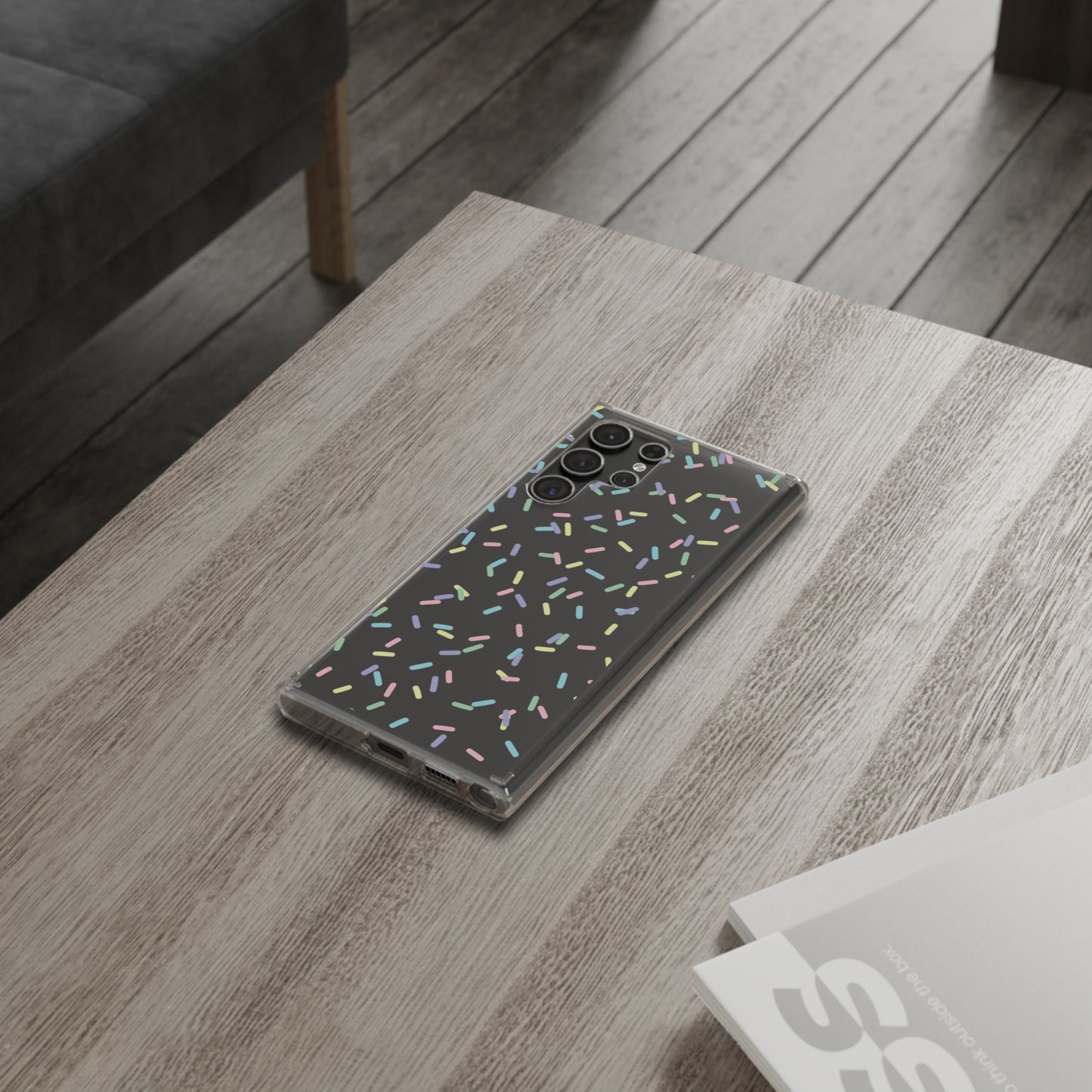 Rainbow Sprinkles CLEAR Case