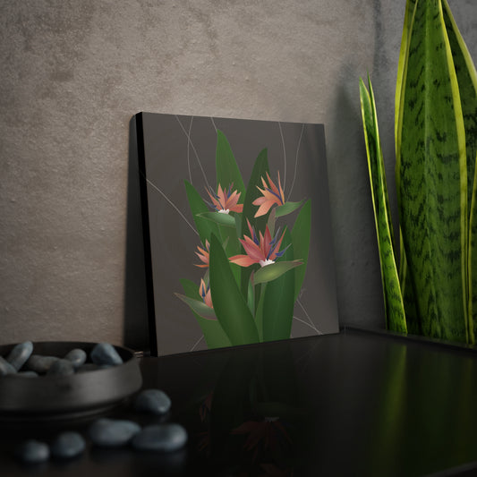 Canvas Photo Tile- Bird of Paradise