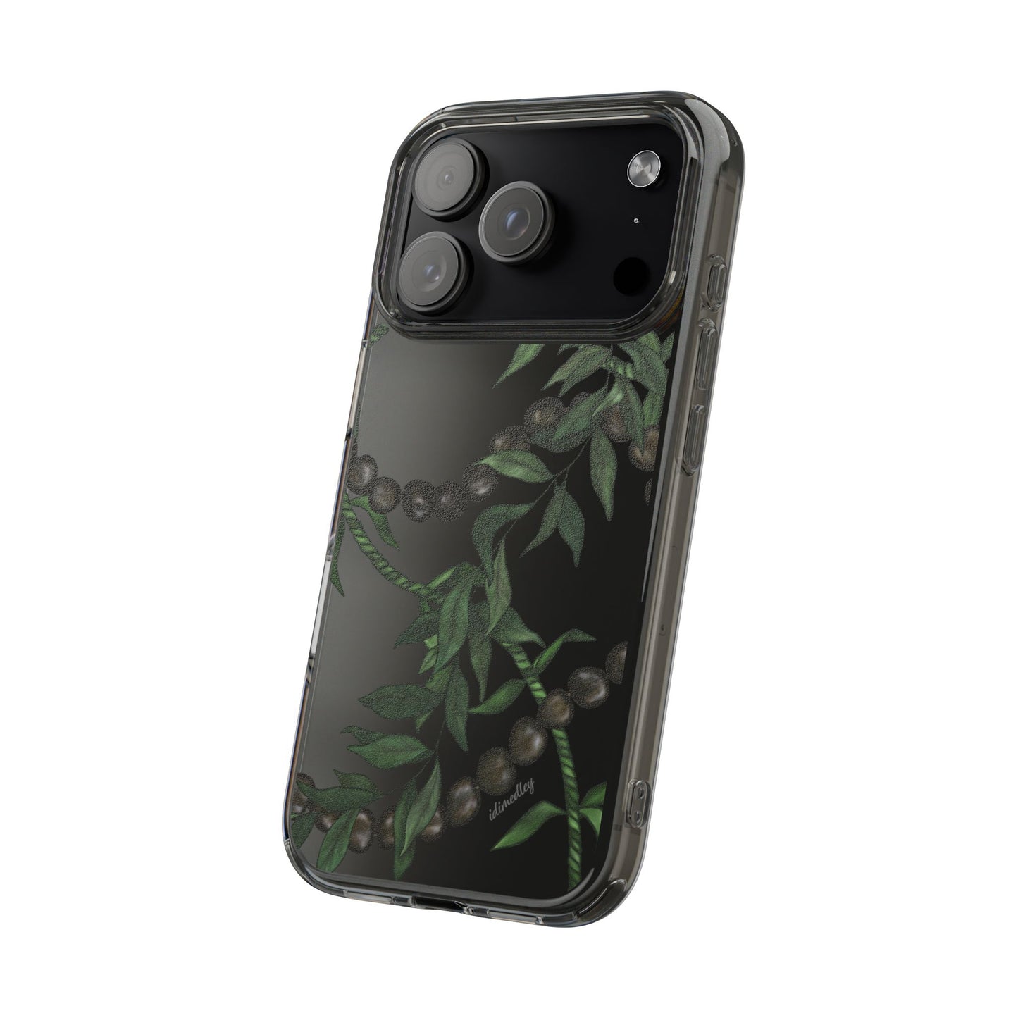 Kukui Nut, Maile and Ti Leaf Lei CLEAR Case