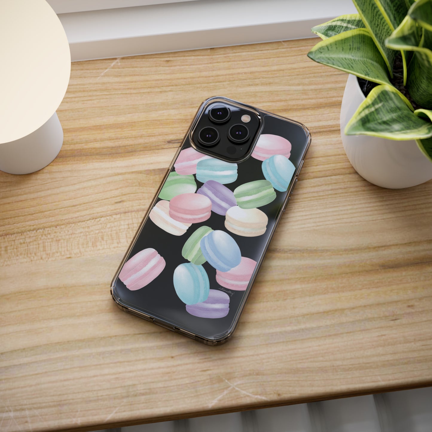 Macaron Rainbows CLEAR Case