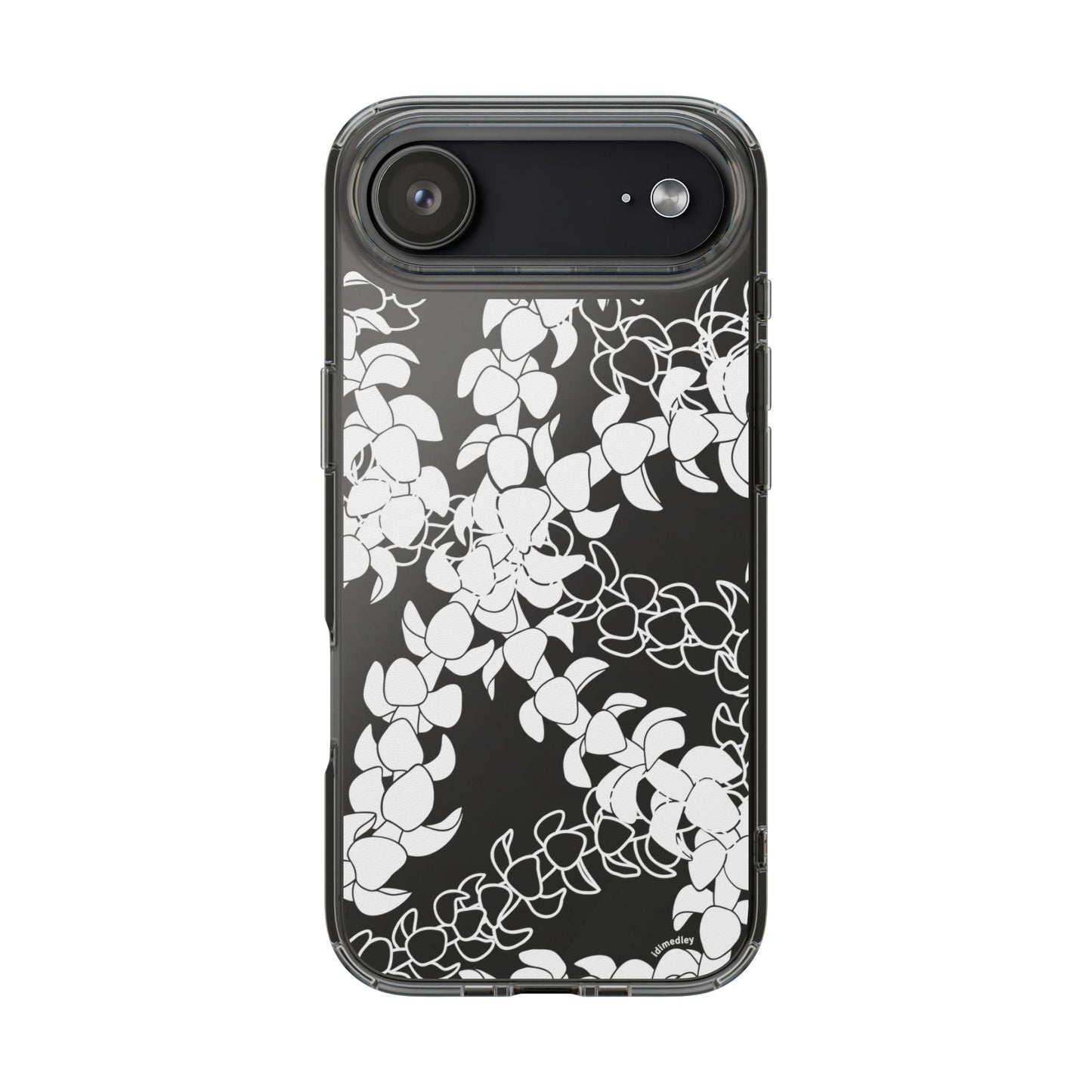 Puakenikeni Curvilinear Lei CLEAR Phone Case