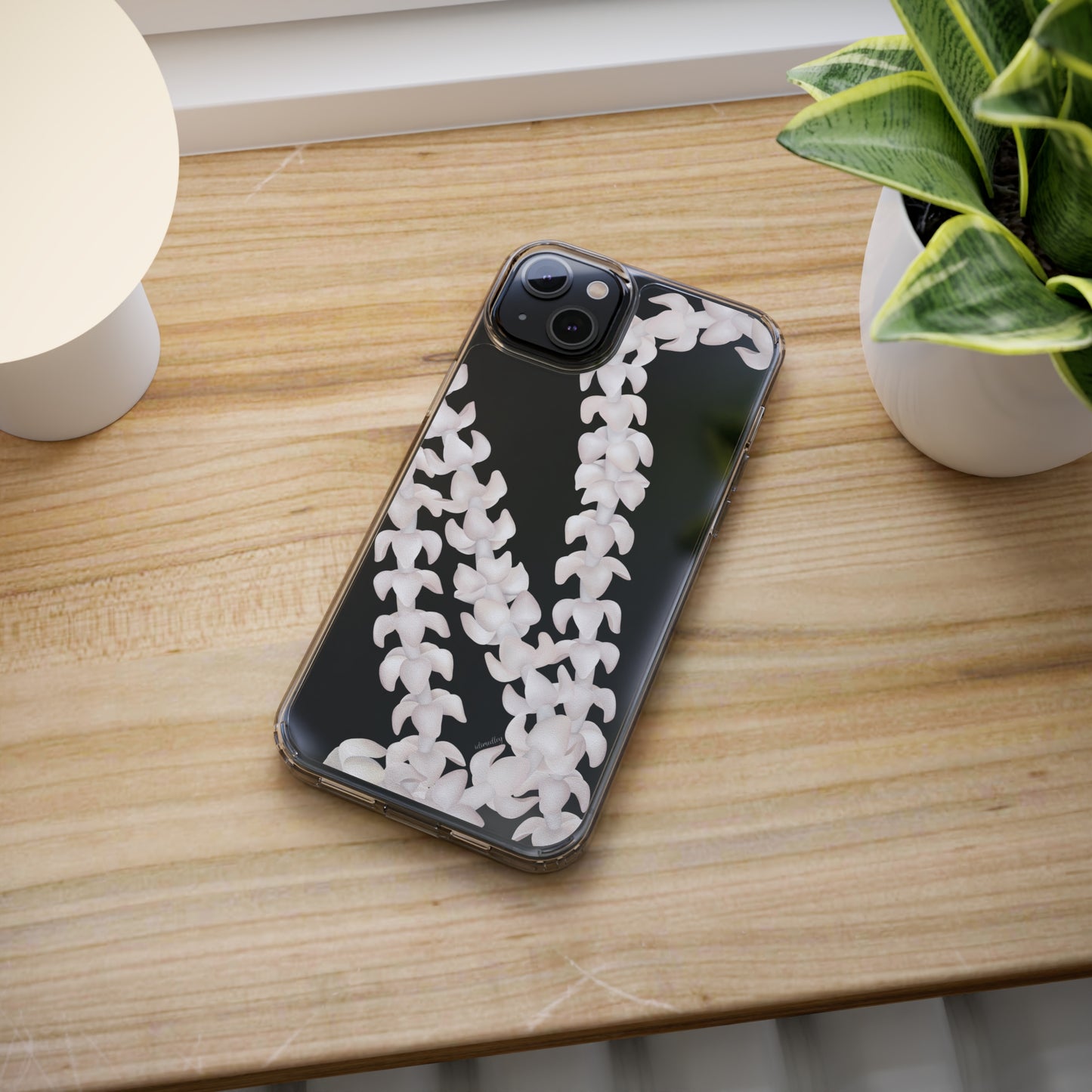Puakenikeni Lei (Blush Pink) CLEAR Case