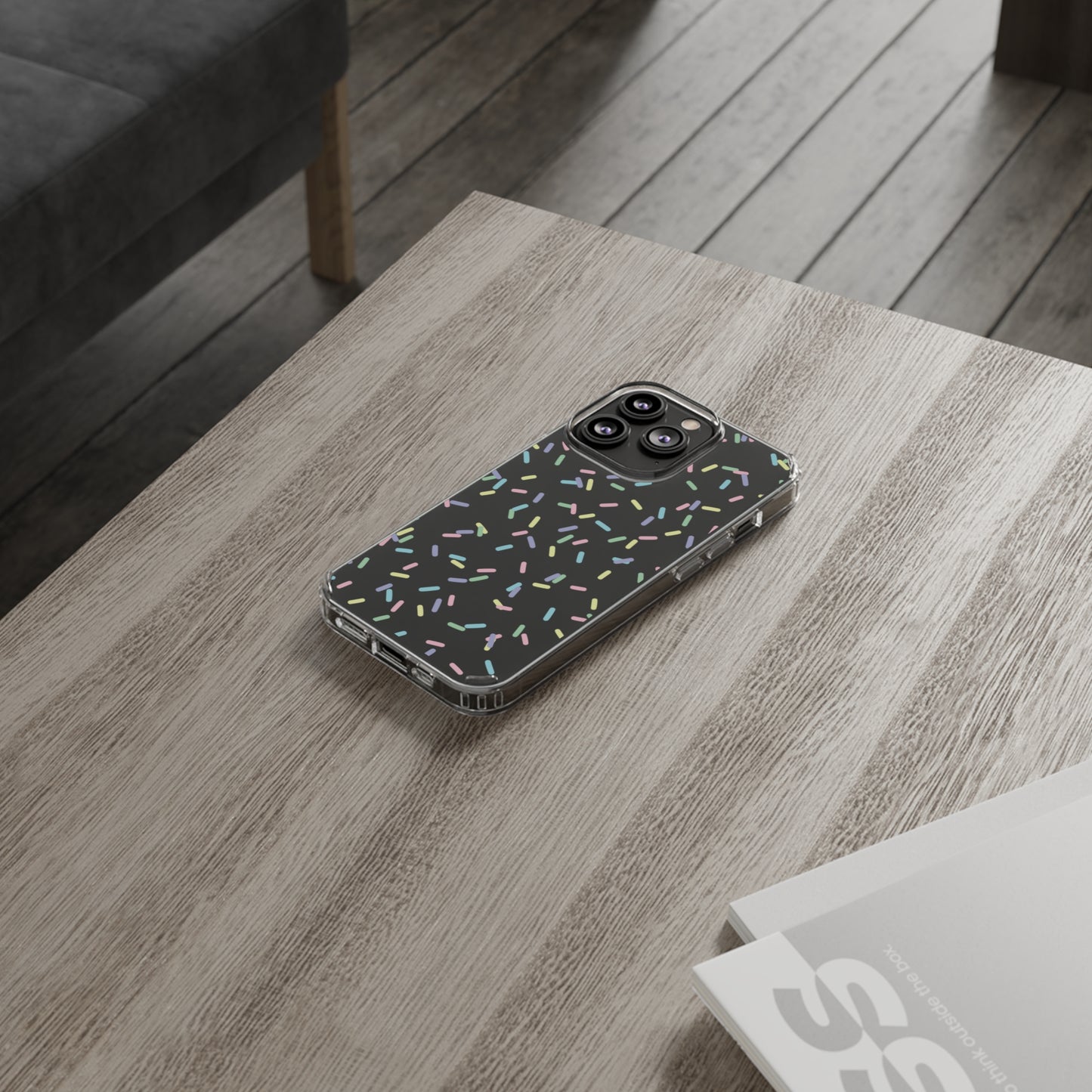 Rainbow Sprinkles CLEAR Case