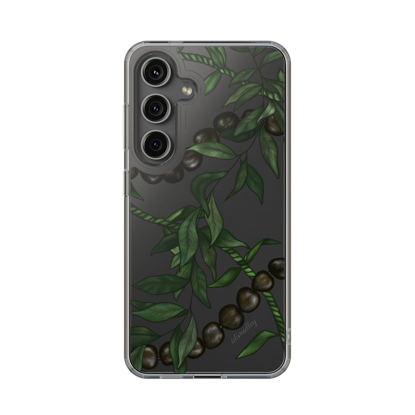 Kukui Nut, Maile and Ti Leaf Lei CLEAR Case