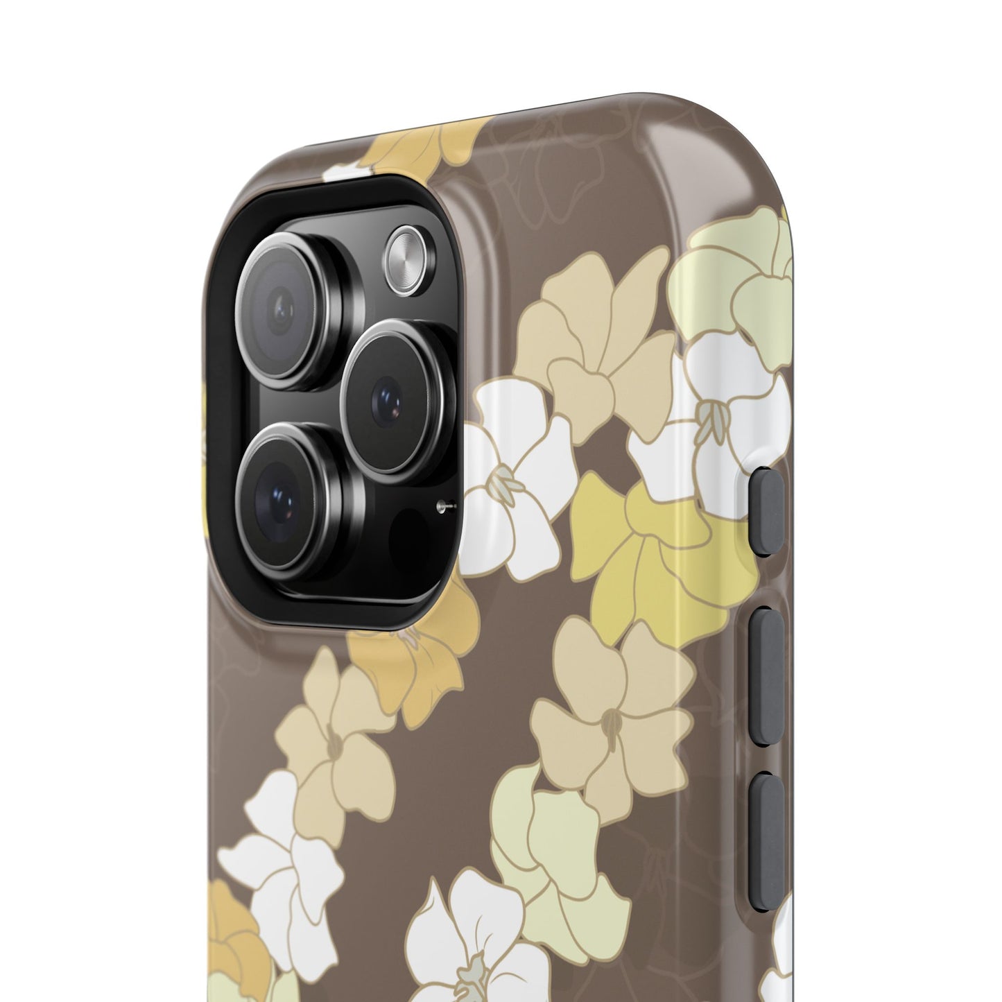 Puakenikeni En Face Flower Leis (Brown)