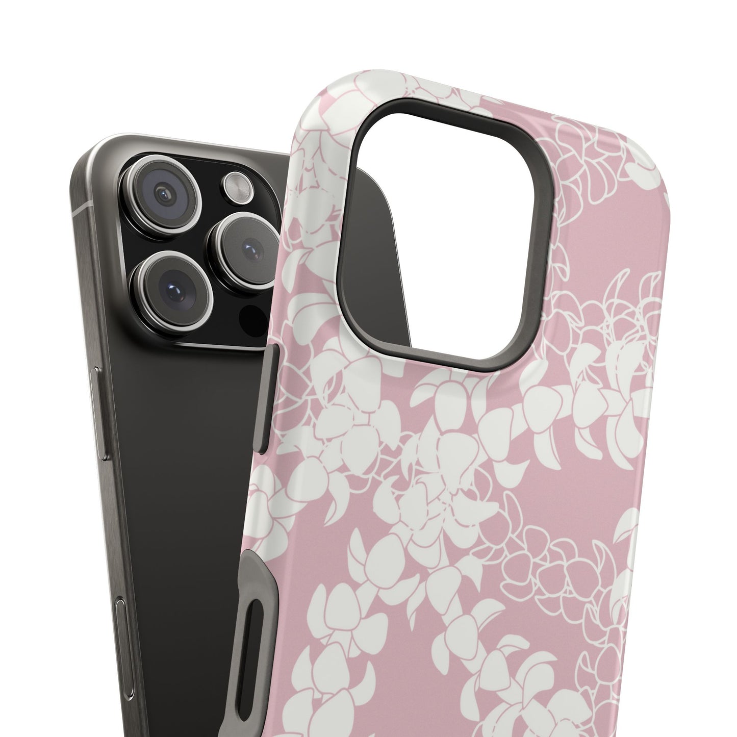 Puakenikeni Curvilinear Lei (Rosey Pink), MAGSAFE