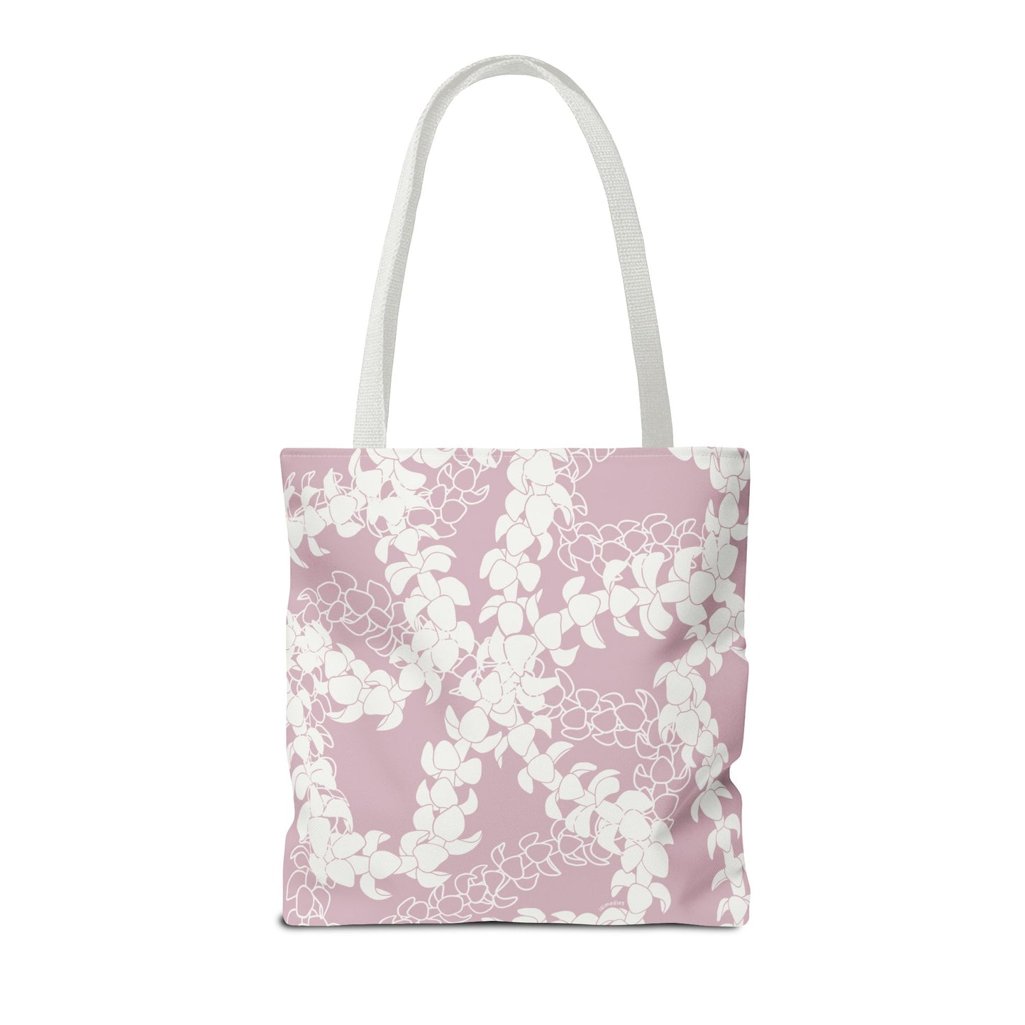 Tote Bag- Puakenikeni Curvilinear Lei (Rosey Pink)