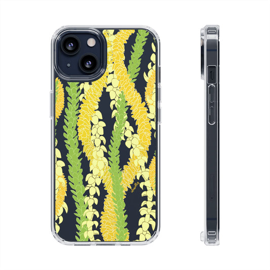Triple Strand Ilima, Pakalana and Puakenikeni Lei CLEAR Case
