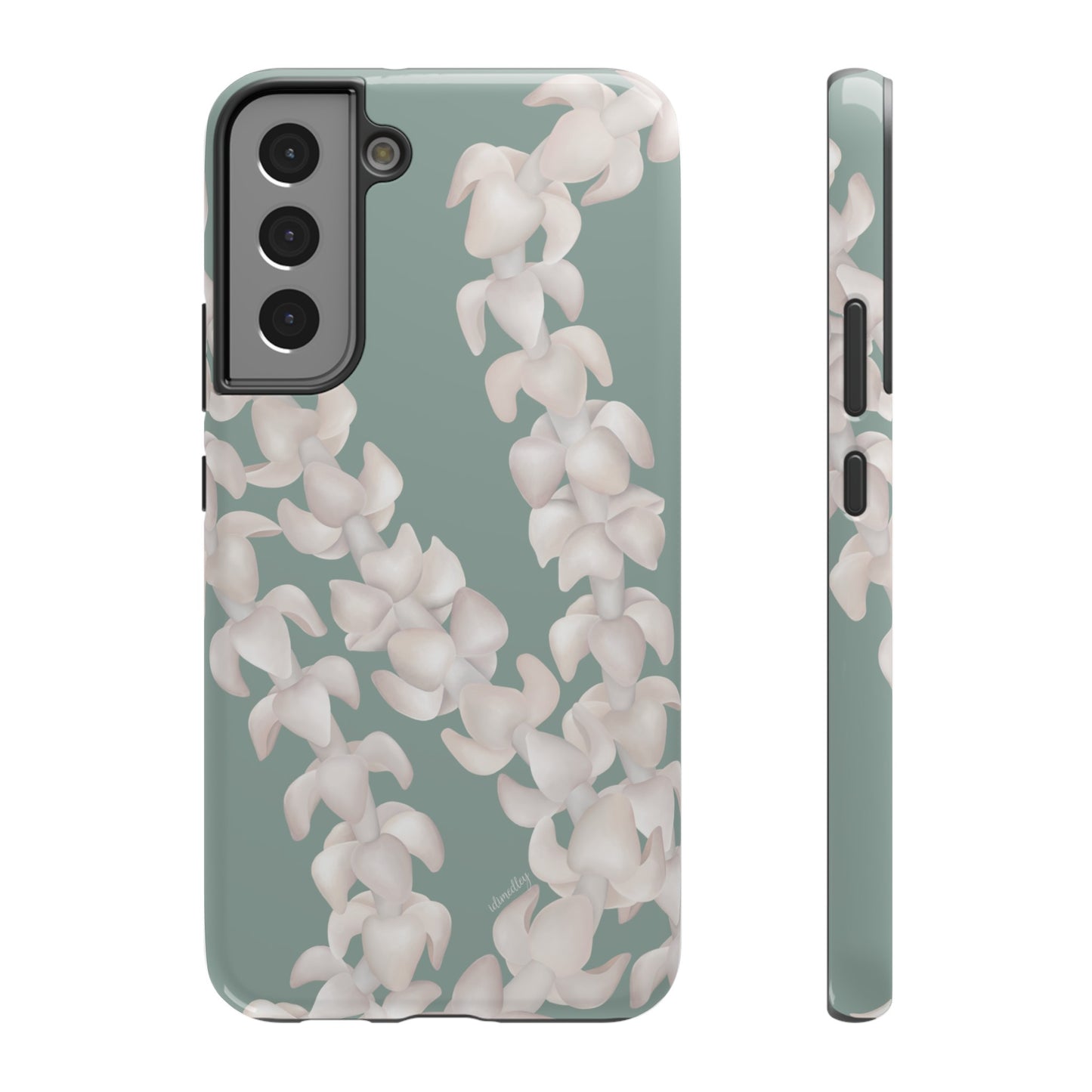 Puakenikeni Lei Blushing (Light Green)