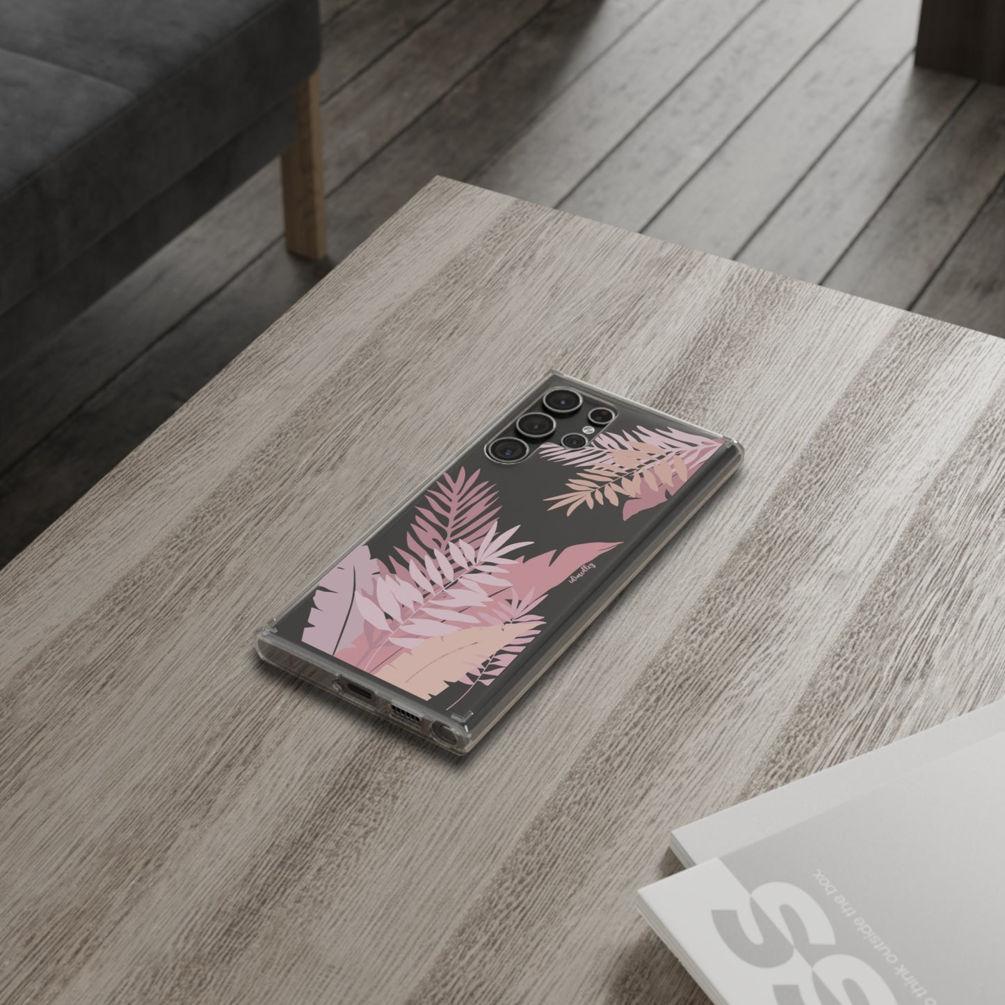 Whispering Leaves (Pink) CLEAR Case