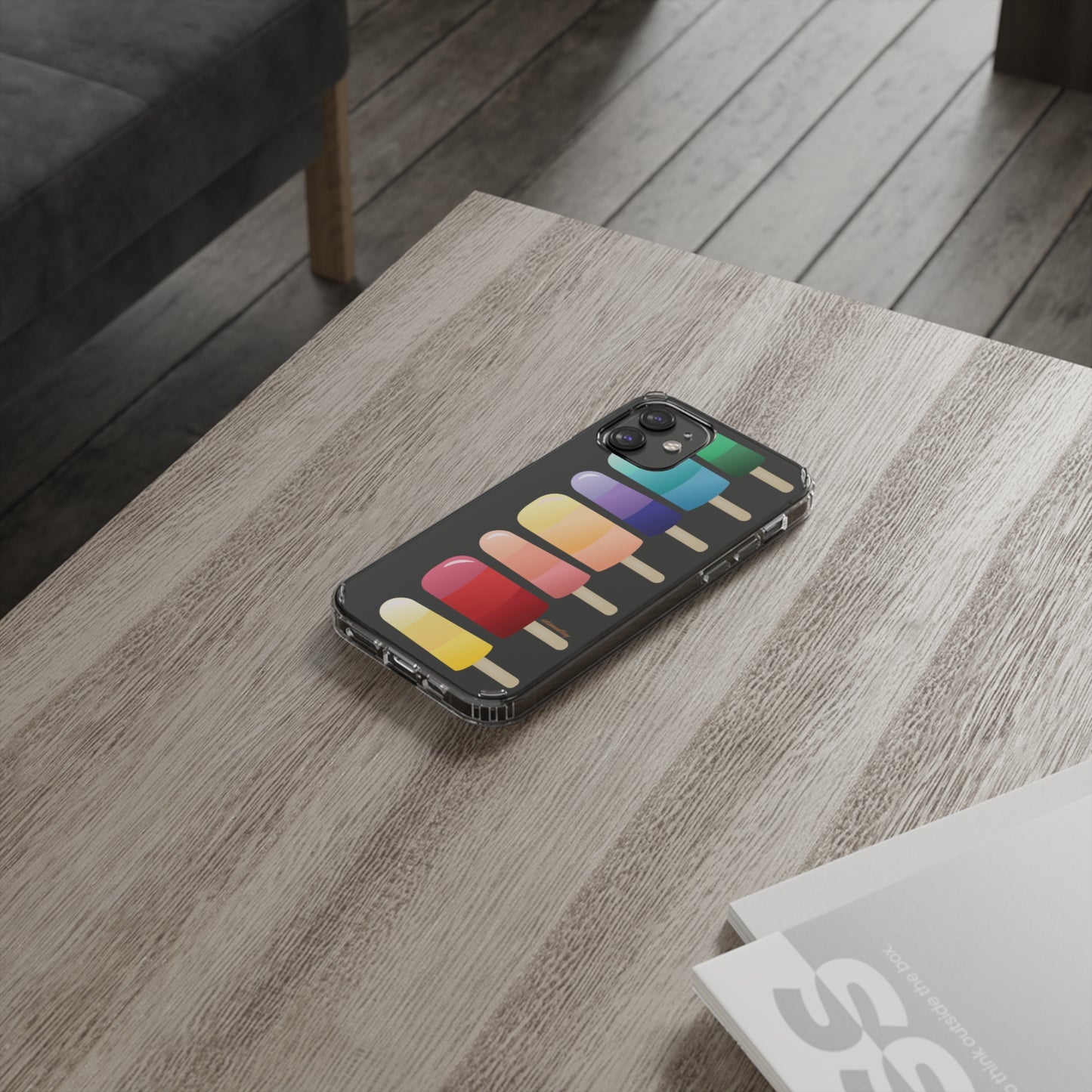 Rainbow Popsicles CLEAR Case