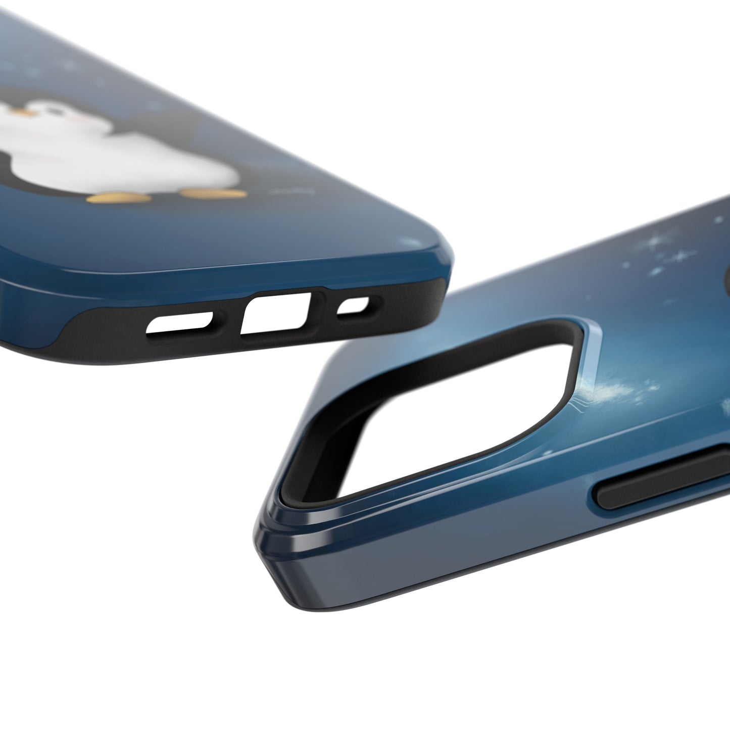 Penguin in Starry Blue Night Skies