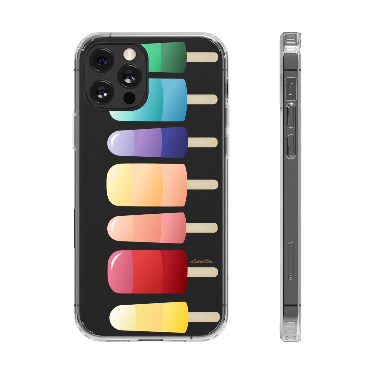 Rainbow Popsicles CLEAR Case