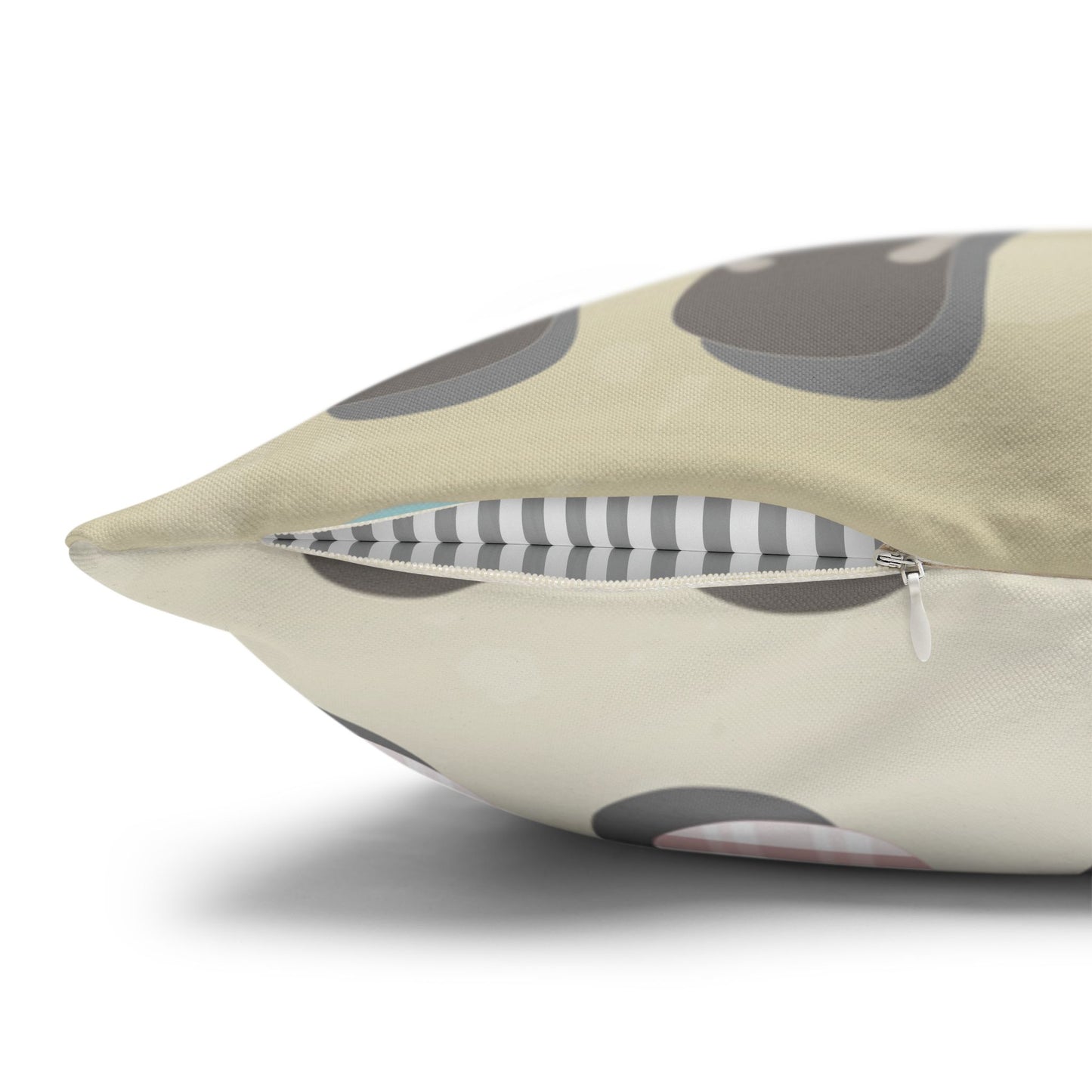 Canvas Throw Pillow Case- Sandy Pua Toes in My Rubbah Slippahs